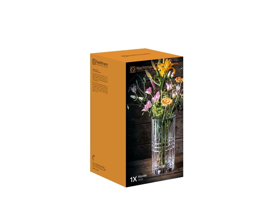 Nachtmann Square Hurricane Vase, 28cm