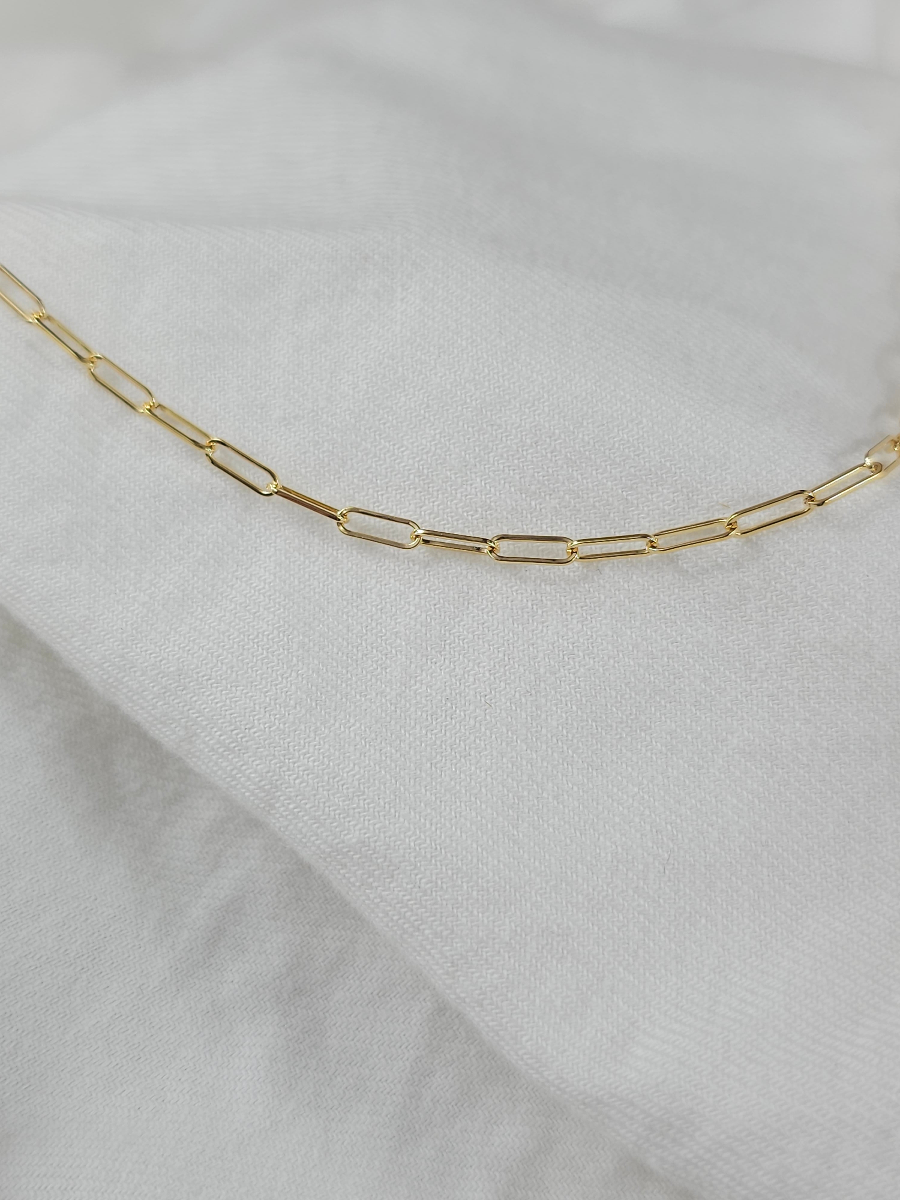 9ct paperclip bracelet