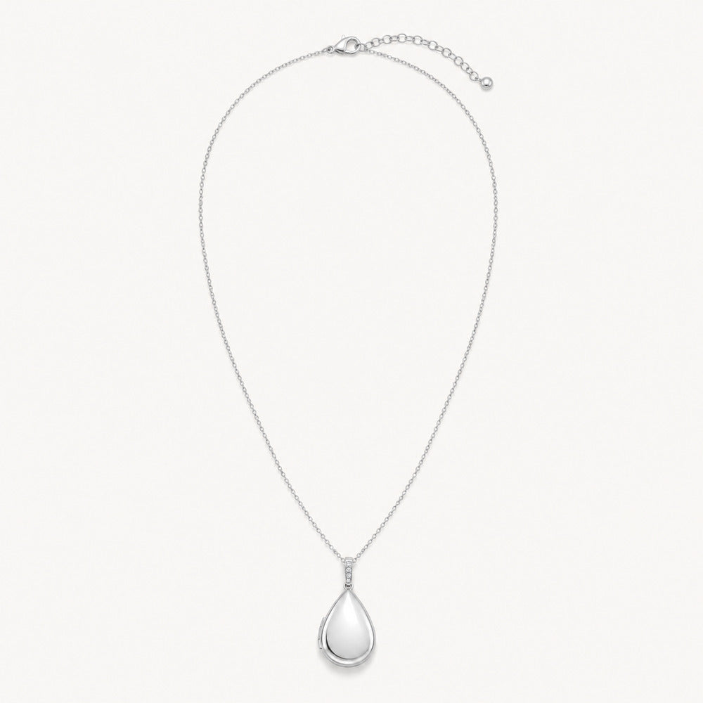 Solv Stainless Steel Teardrop Locket Necklace