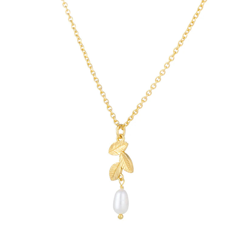 Yellow Gold Plated Freshwater Pearl Pendant