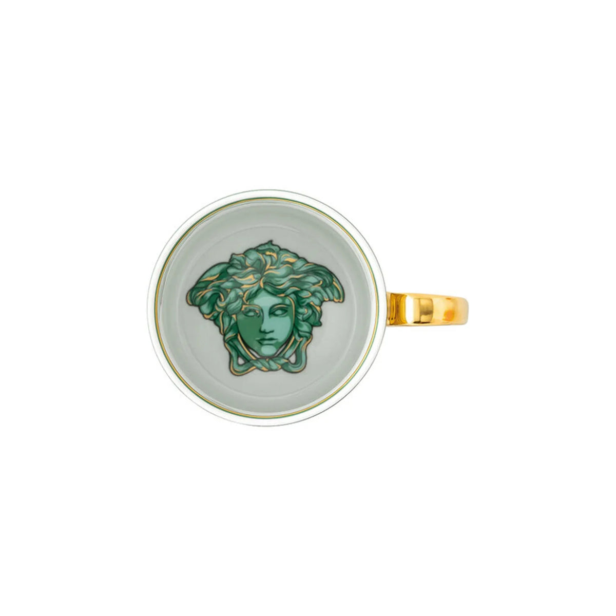 Versace Medusa Amplified Coin Mug with Handle - Green – view 3
