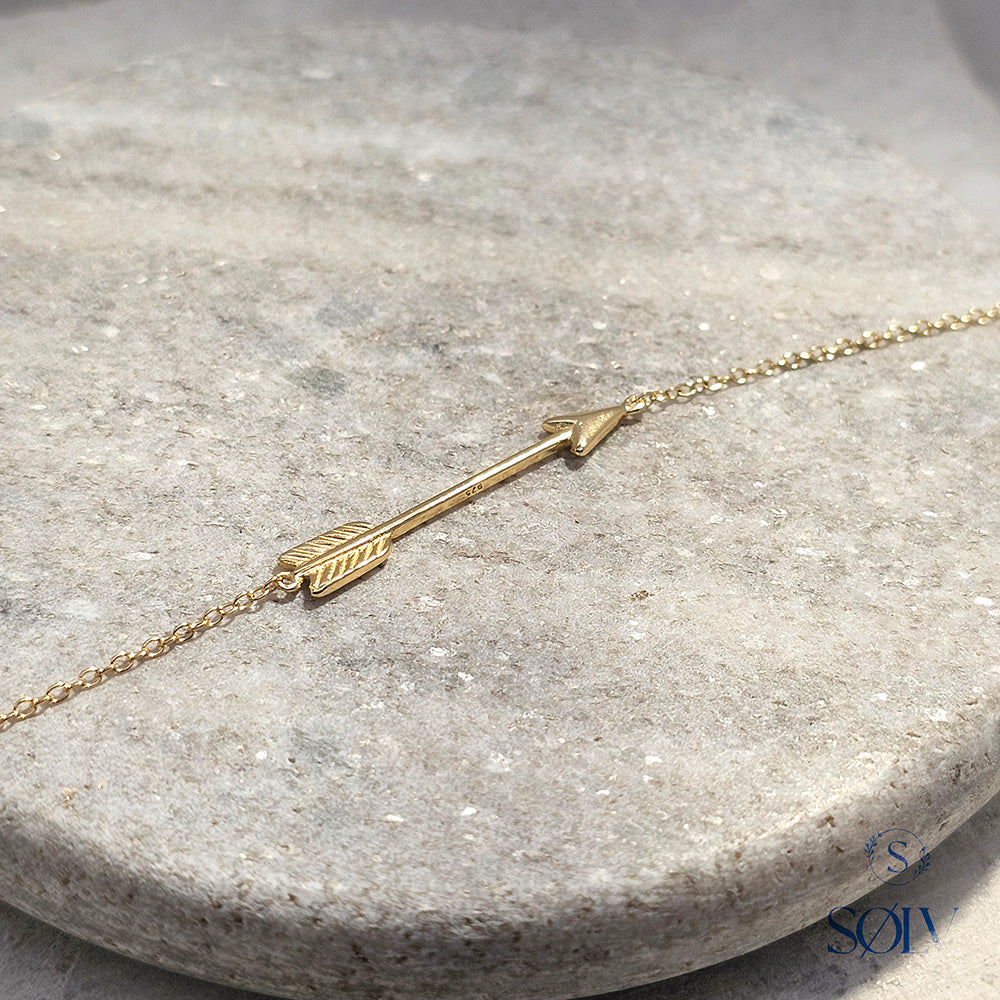 Solv Sterling Silver Arrow Bracelet