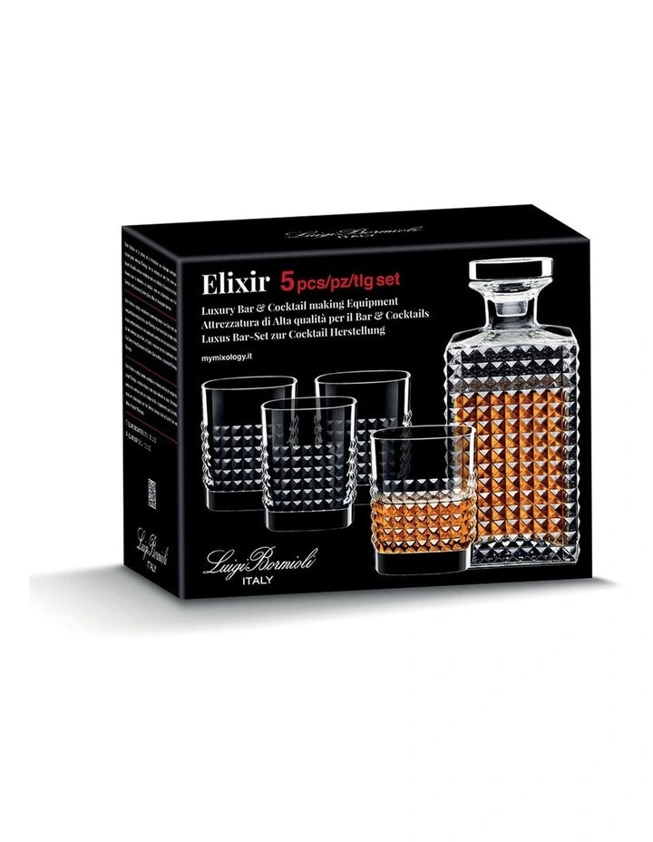 Luigi Bormioli Elixir Whisky set, 5 pieces