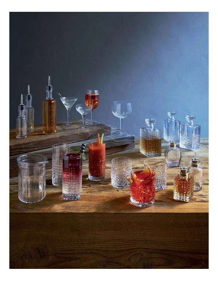 Luigi Bormioli Mixology Textures Double-old-Fashioned, Set of 6.