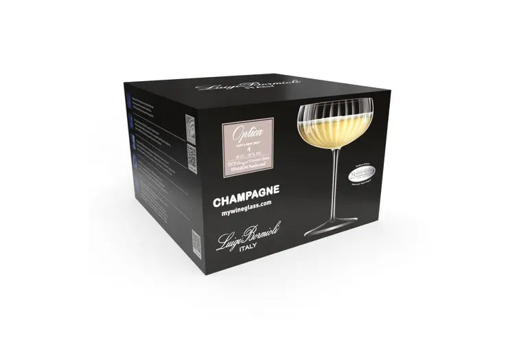 Luigi Bormioli Optica champagne coupe, 4 pack
