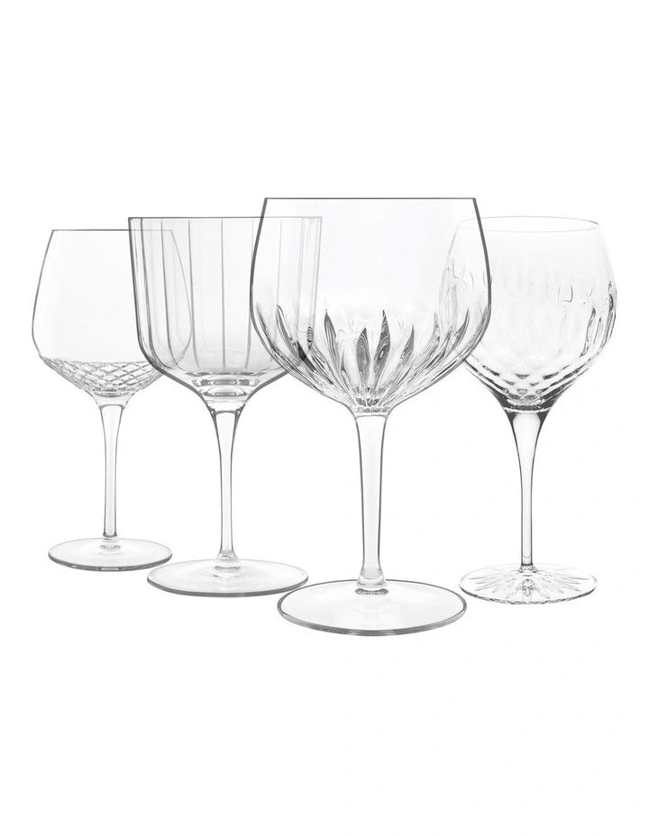 Luigi Bormioli Mixed Gin Glasses, 4 pack