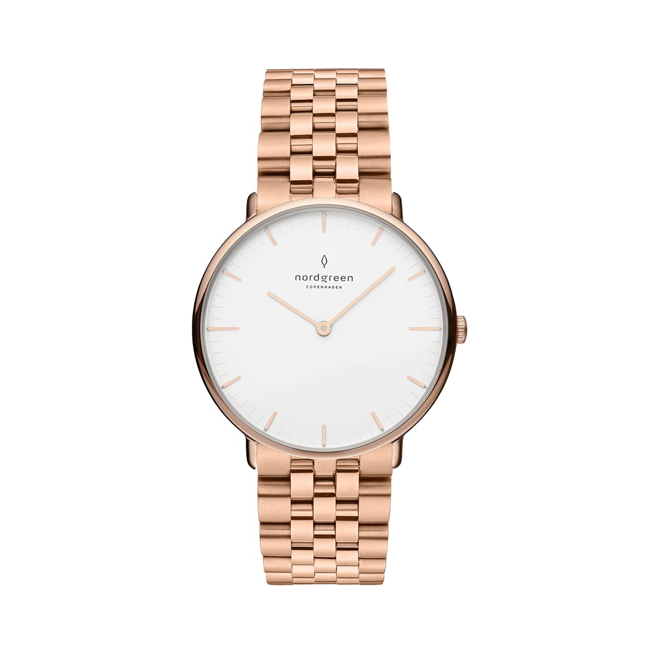 Nordgreen Native 32mm Rose gold White Dial Watch - view 1