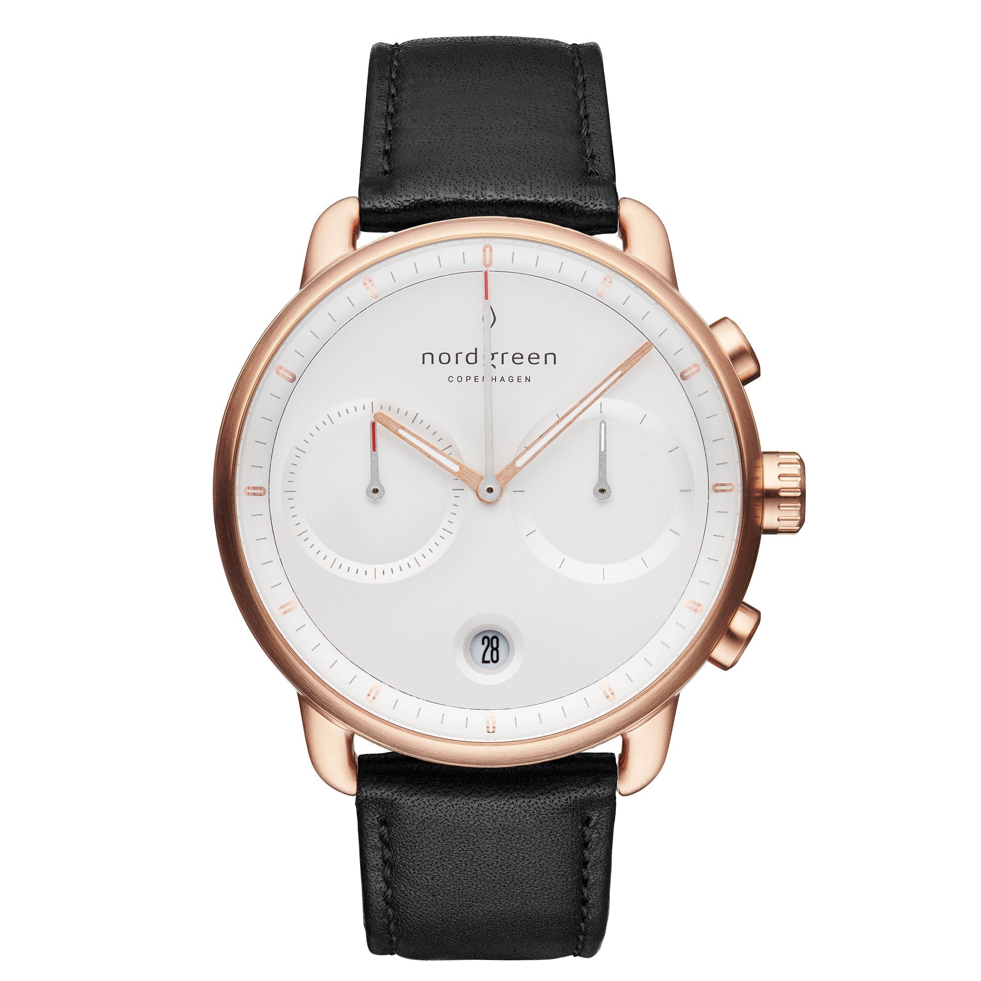 Nordgreen Pioneer 42mm Rose gold White Dial Watch - view 1