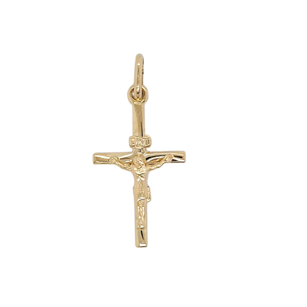 9ct Yellow Gold Crucifix, 21mm