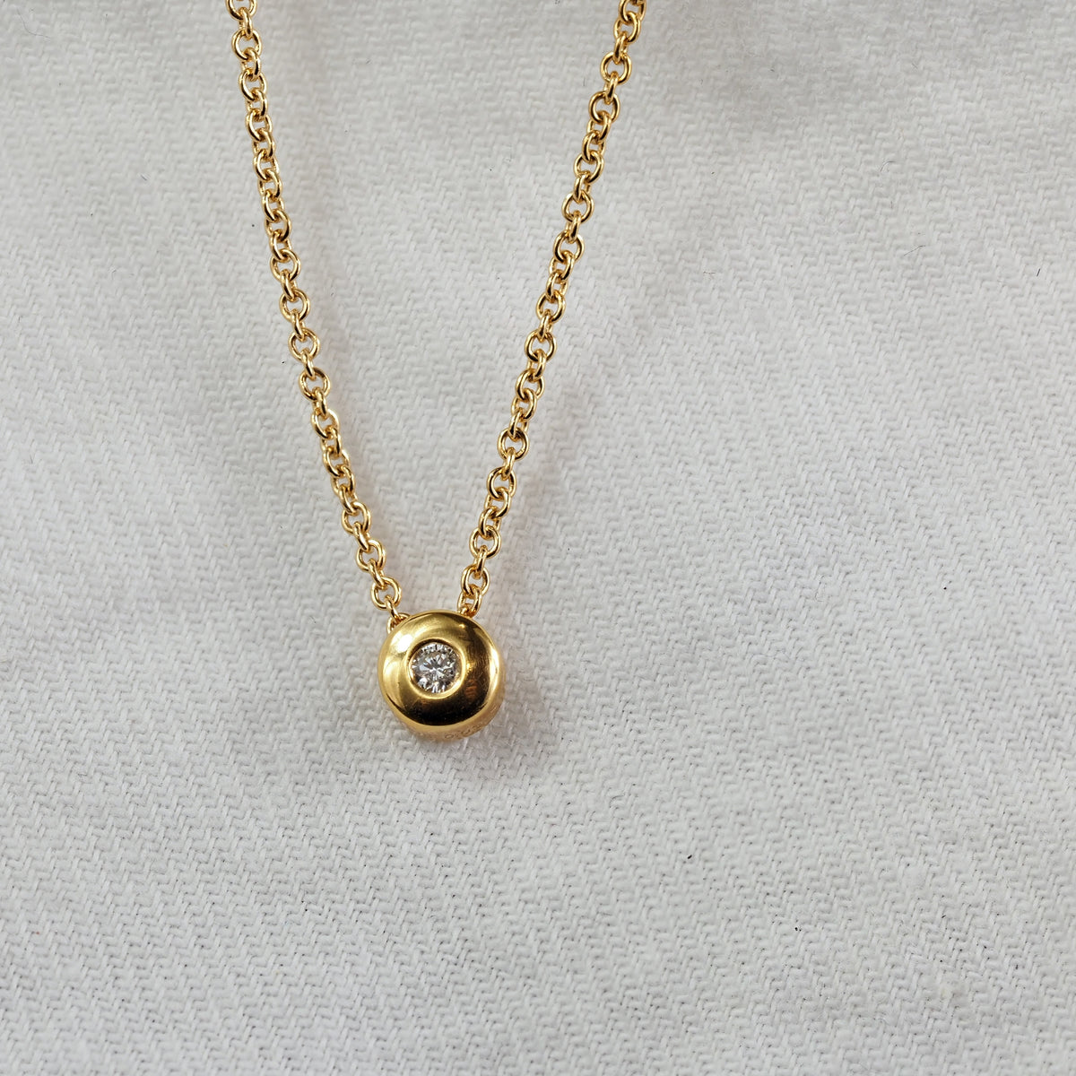 9ct Yellow Gold Diamond Necklet