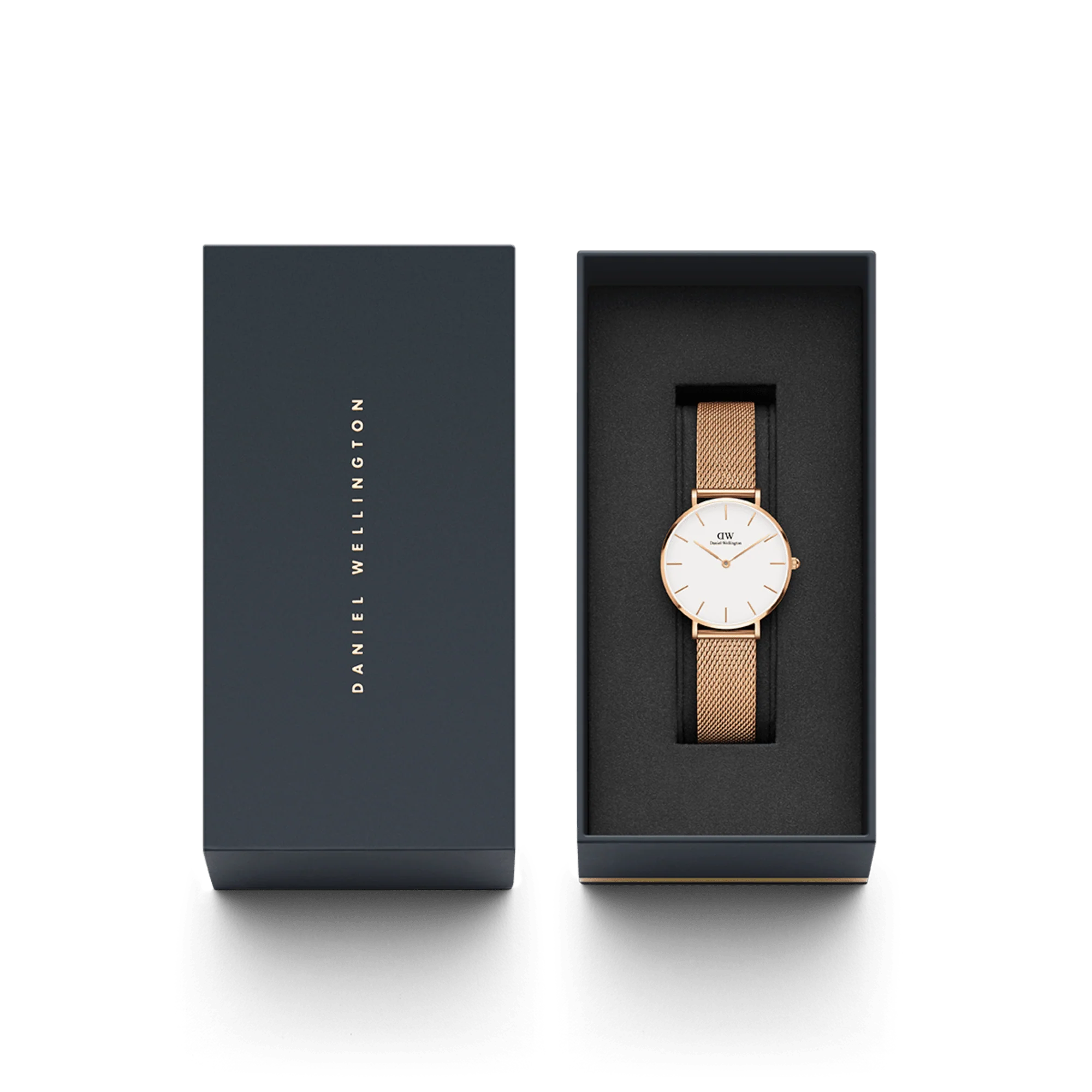 Daniel Wellington Petite Melrose 36 Rose Gold and White Watch