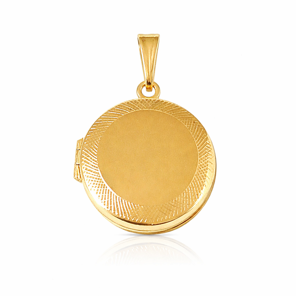9ct Yellow Gold Round Locket, 22mm