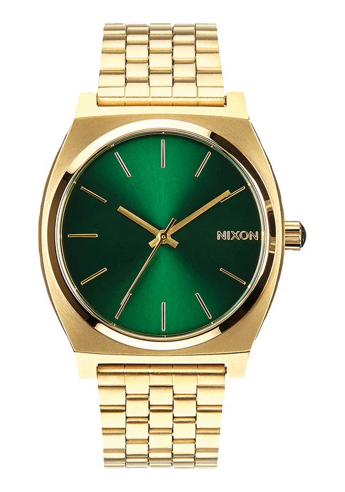 Nixon Time Teller Gold and Green Watch