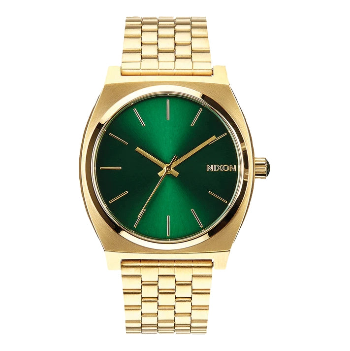 Nixon Time Teller Gold and Green Watch