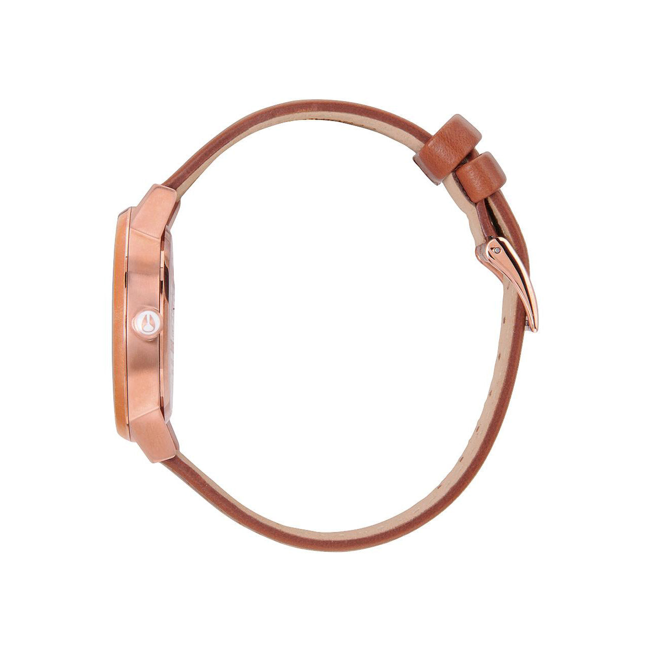 Nixon Kensington Leather Rose and White