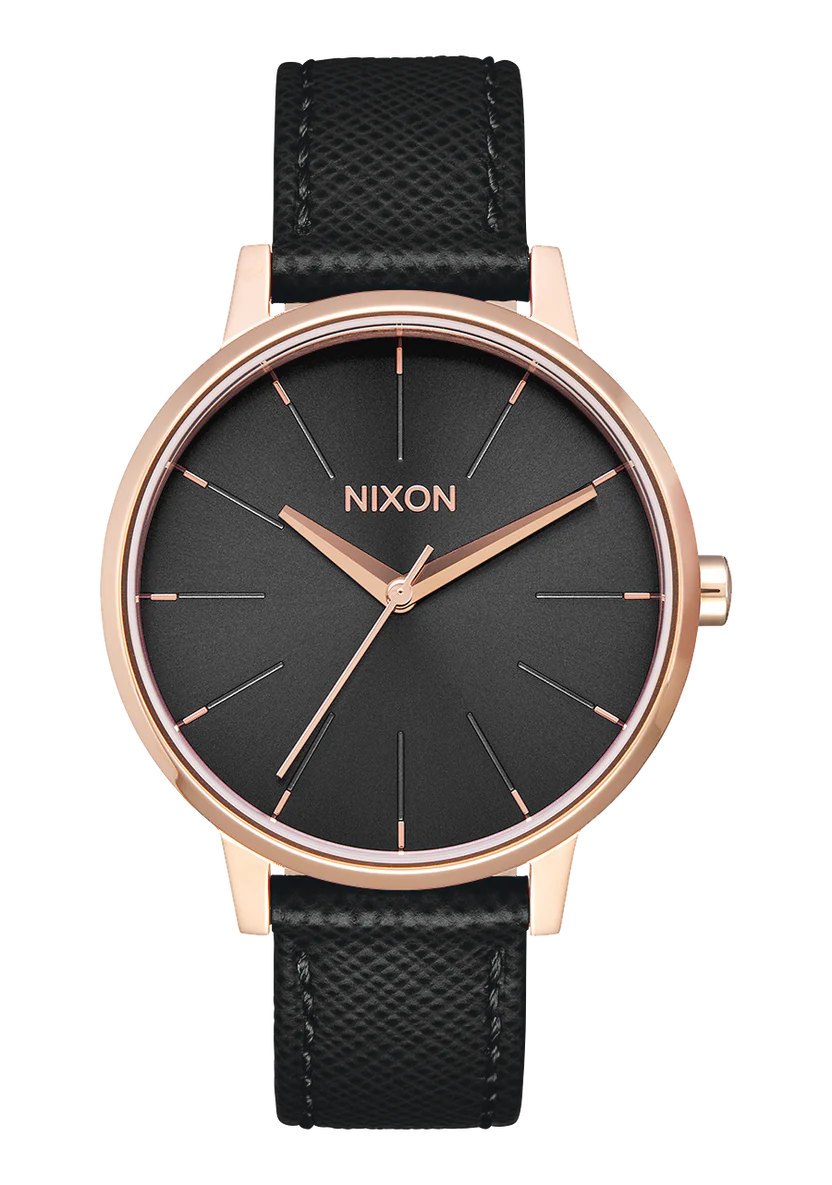 Nixon Kensington Rose Gold and Black Watch