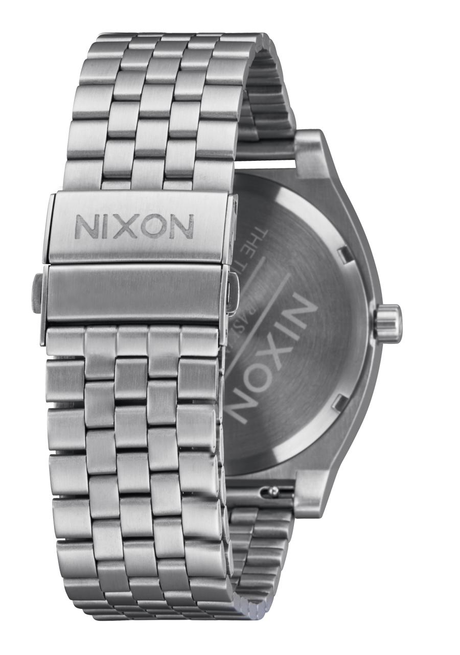 Nixon Time Teller Solar Silver and Blue Sunray watch