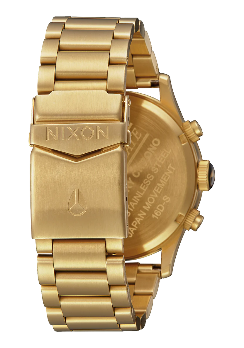 Nixon Sentry Chrono Gold and Blue Watch
