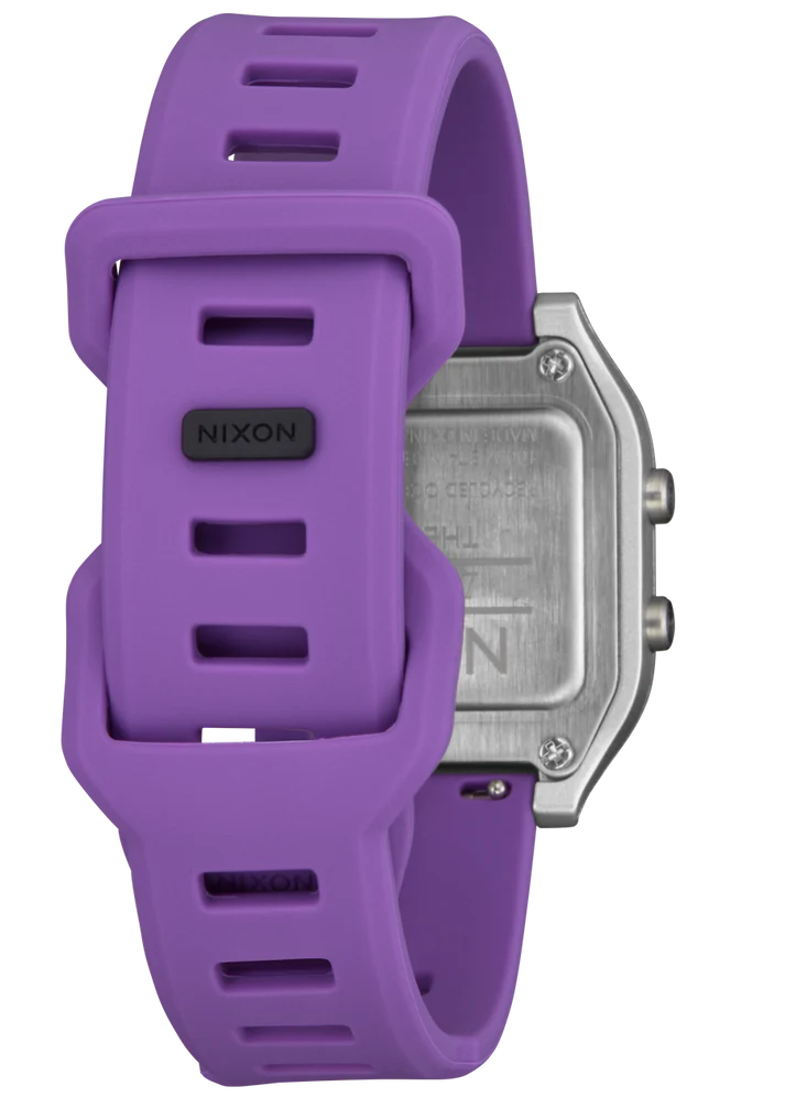 Nixion Ripper Silver and Purple Digital Watch