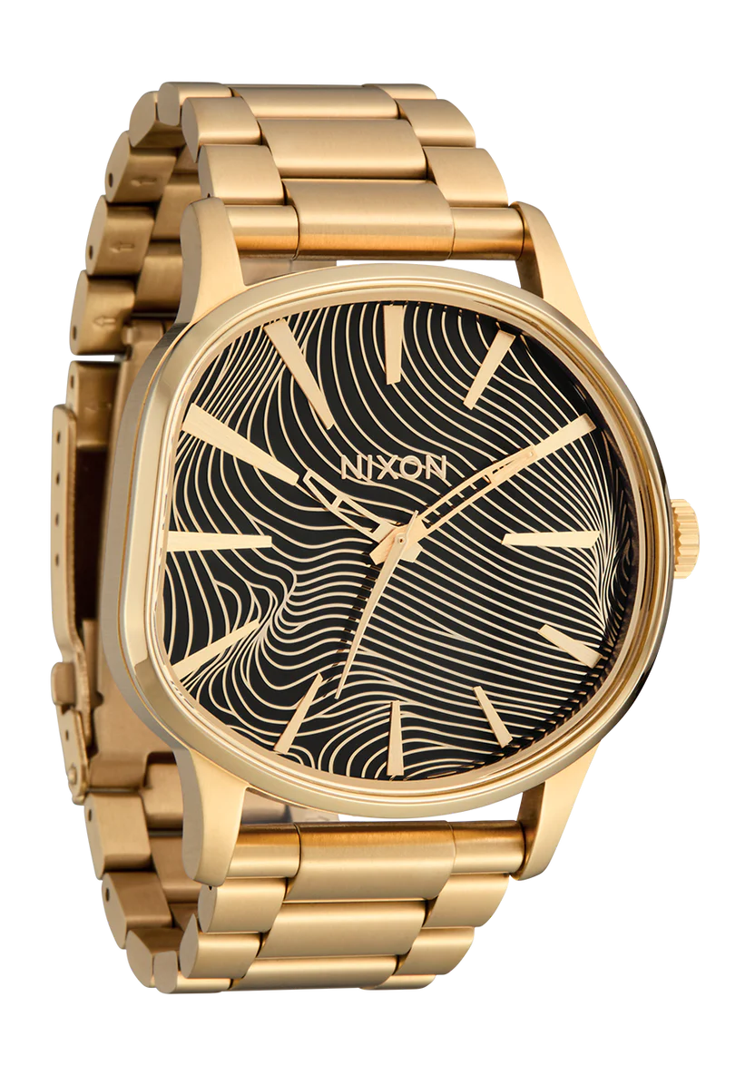 Nixon Sentry Wobble Gold and Black Watch