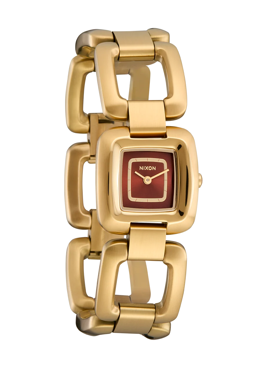 Nixon Sisi Gold and Cognac Watch