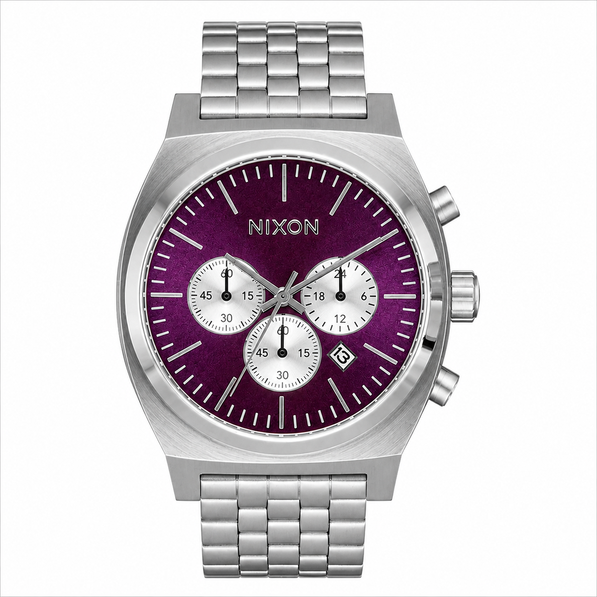 Nixon Time Teller Purple Watch