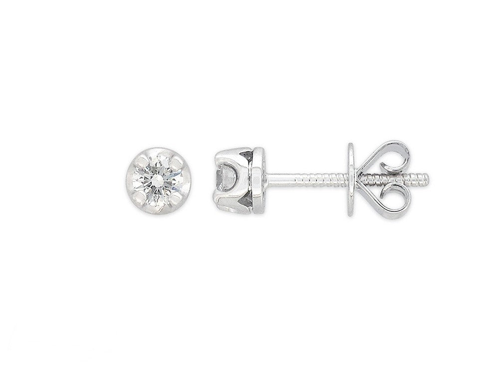 18ct White Gold 0.30Ct Diamond Stud Earrings