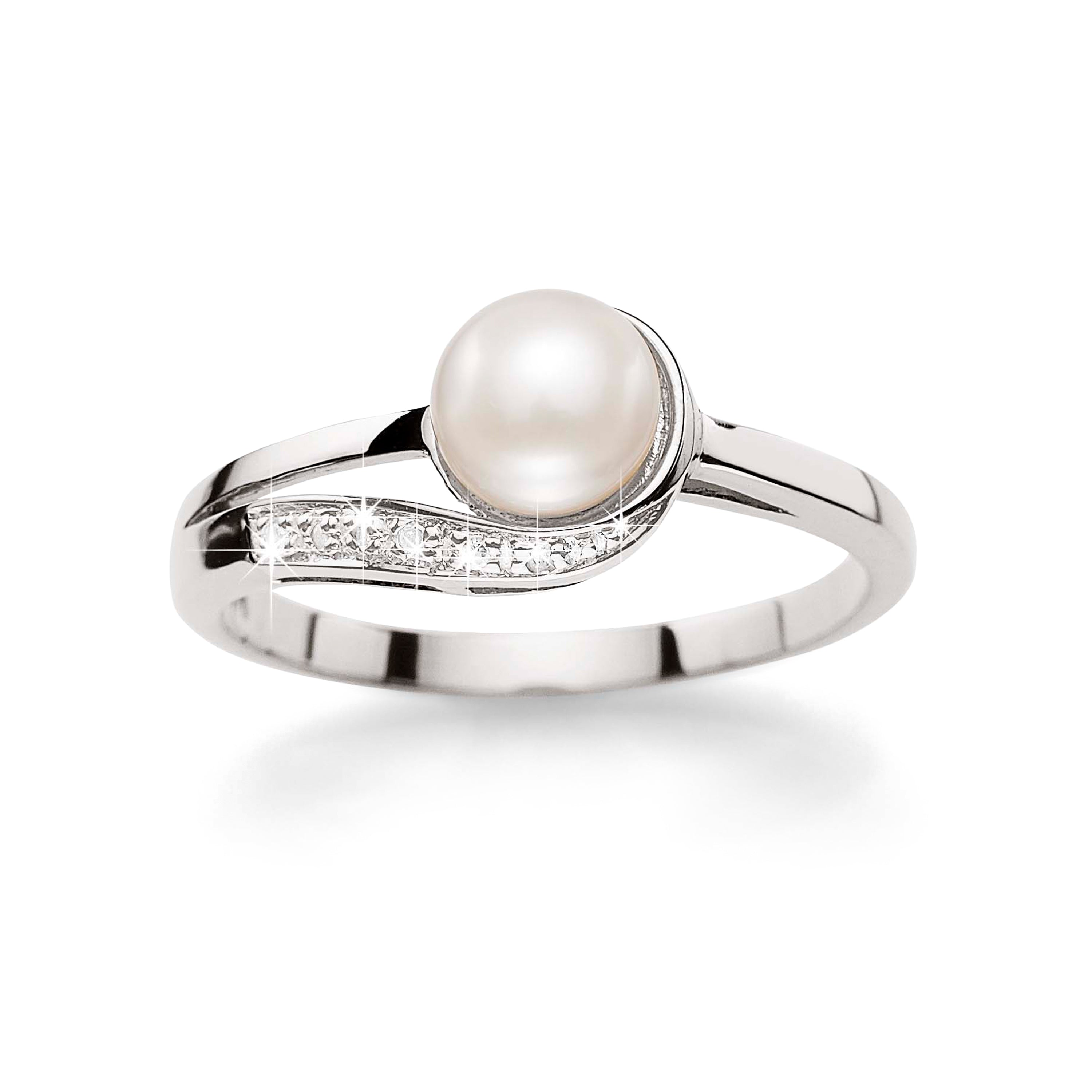Sterling Silver Freshwater Pearl Wrap Around Ring