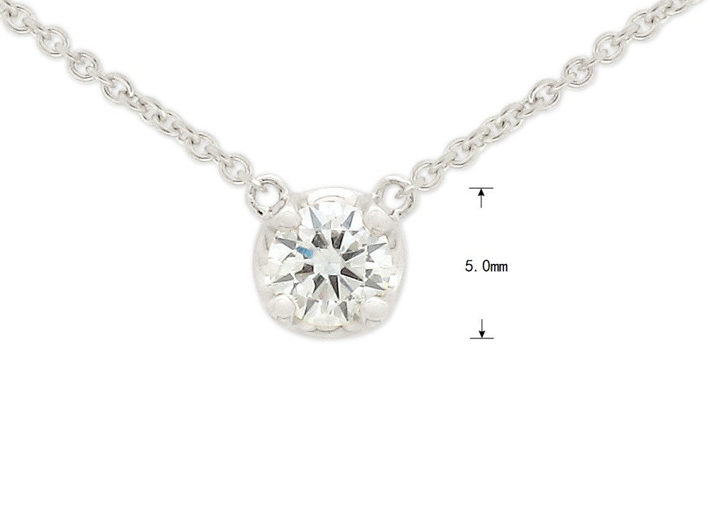 9ct White Gold Round Diamond Anchor necklet, 0.20ct total