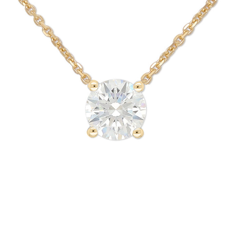 9ct Yellow Gold Lab-Grown Diamond Slider Pendant