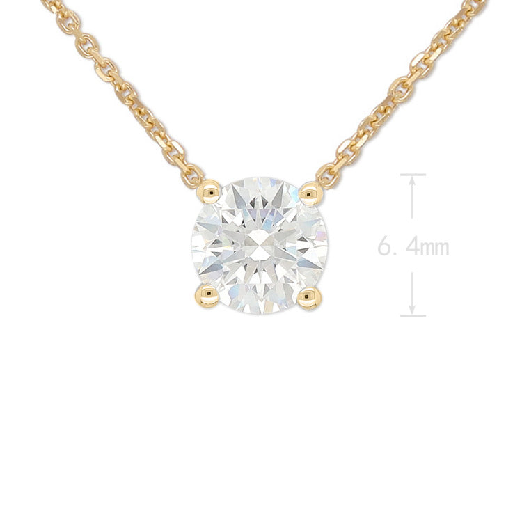 9ct Yellow Gold Lab-Grown Diamond Slider Pendant