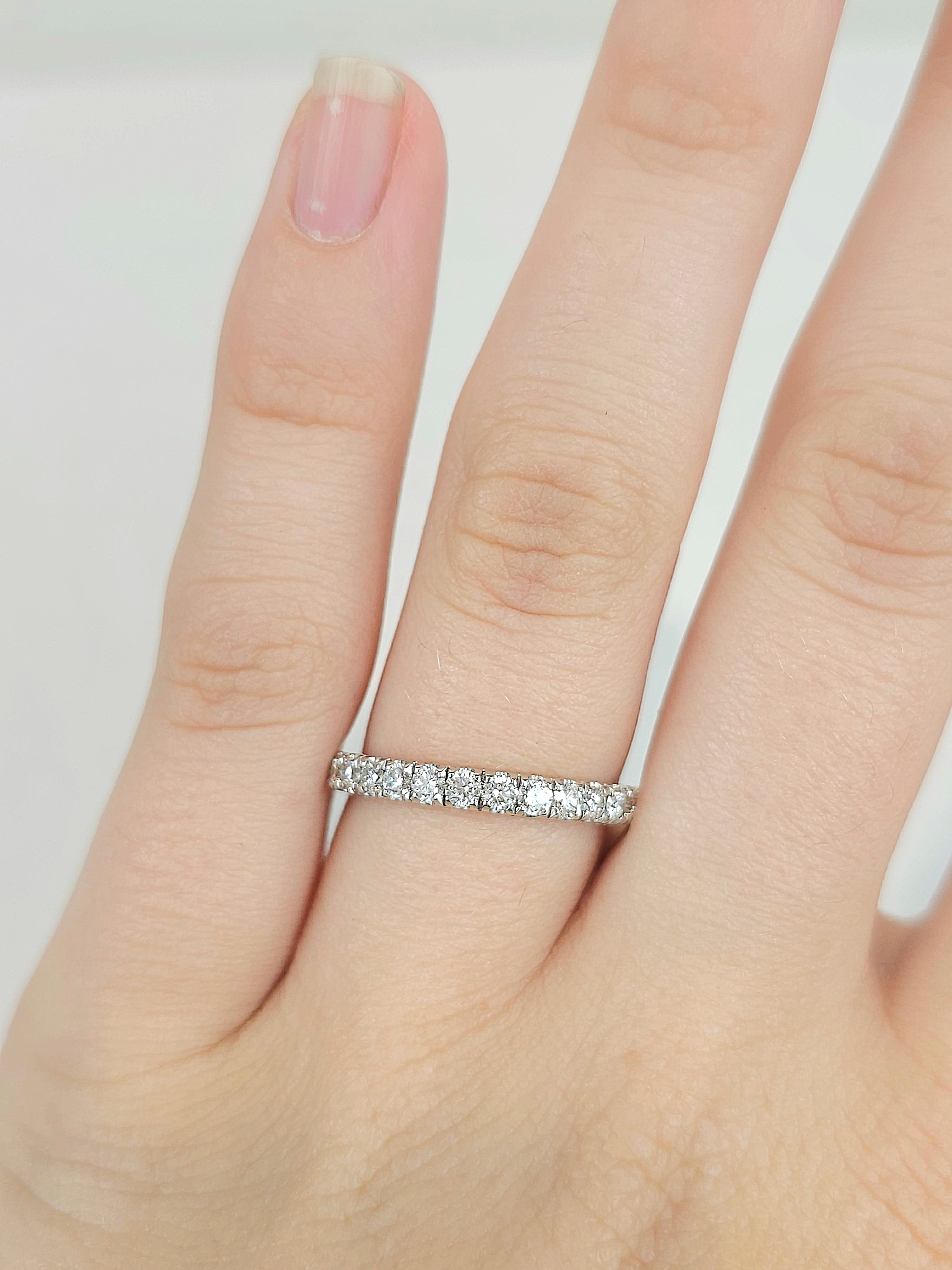 18ct Yellow and White Gold Round Brilliant cut Diamond Band, 0.50ct total