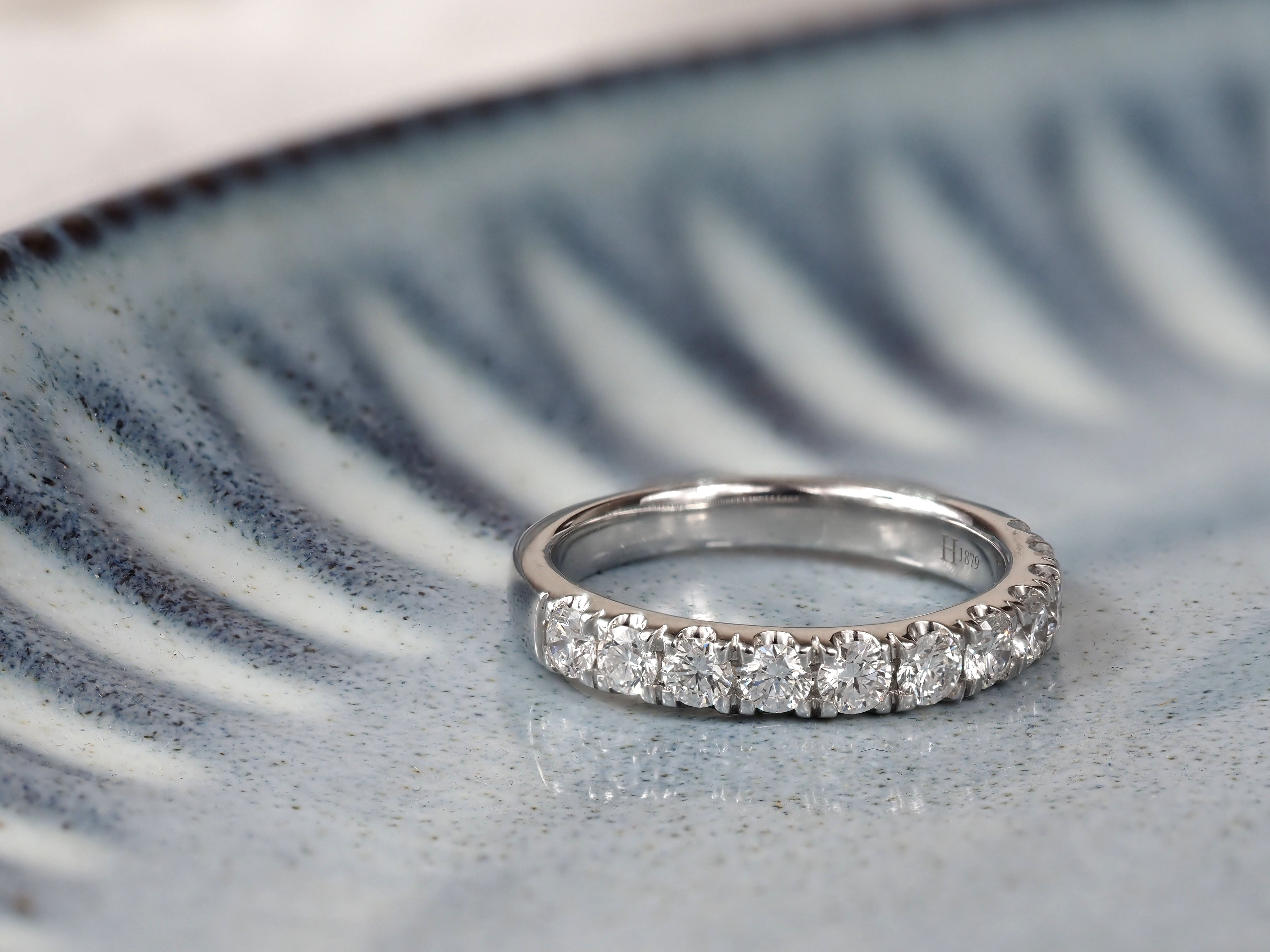 18ct White Gold Round Brilliant Cut Diamond Ring, 0.79ct Total