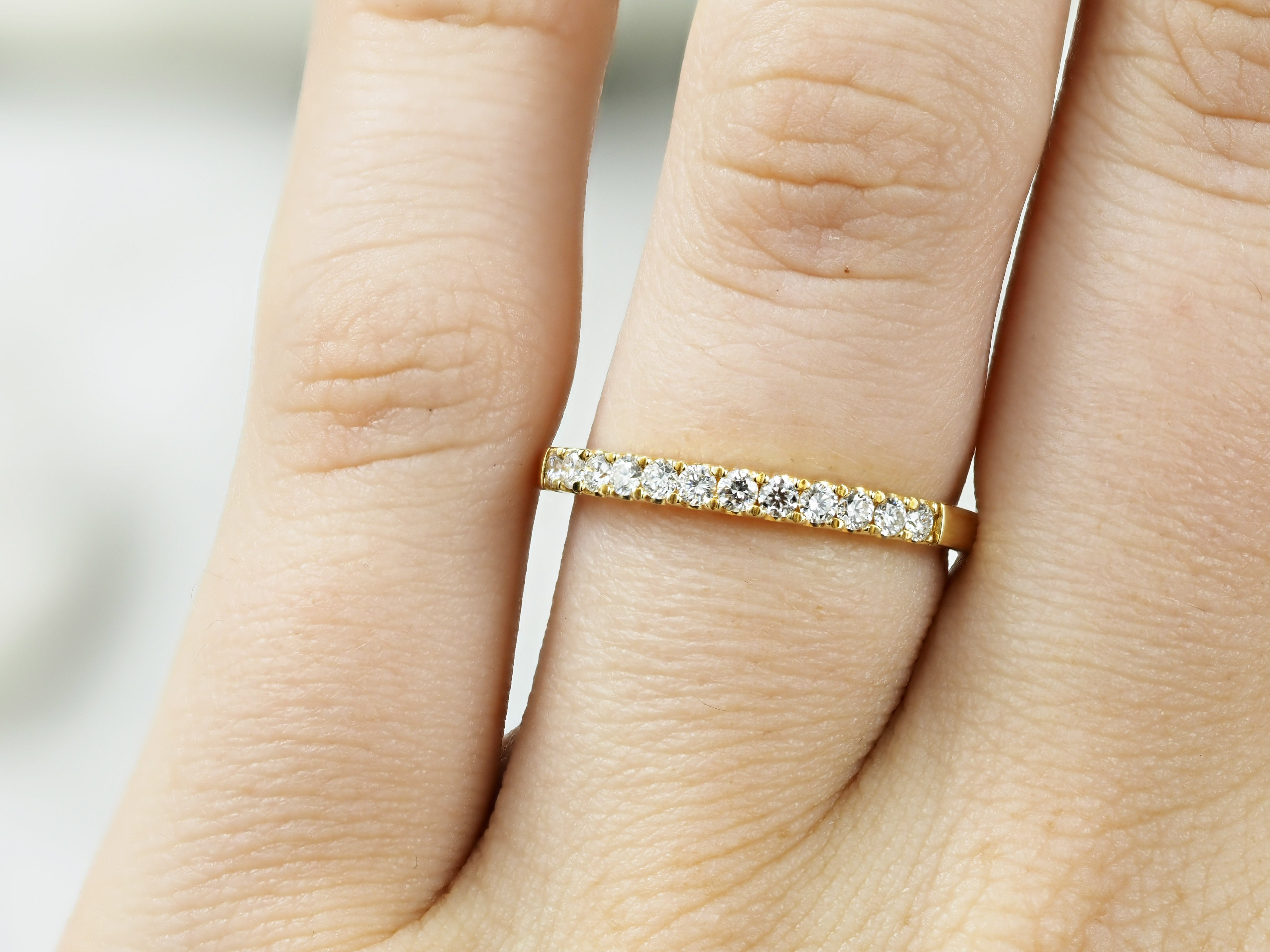 18ct Yellow Gold Round Brilliant cut Diamond Ring, 0.24ct total