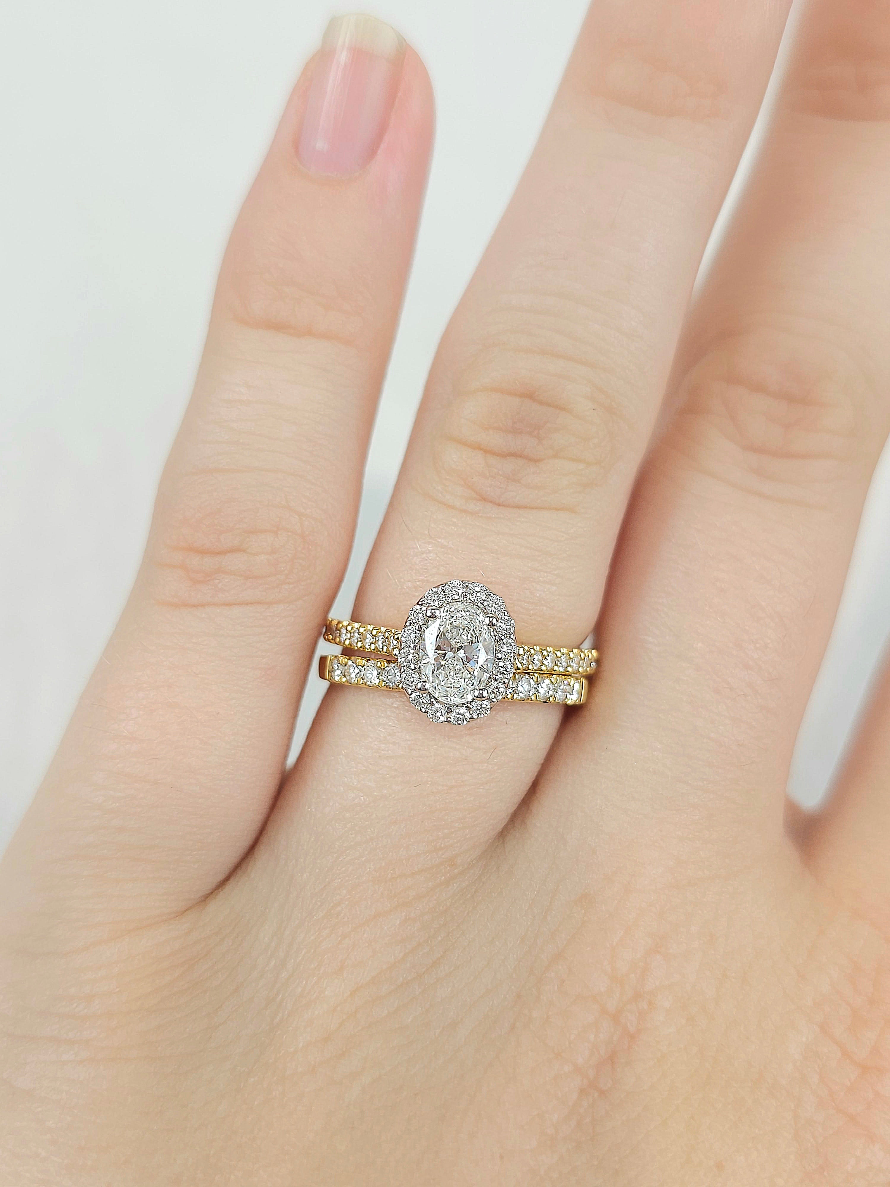 18ct Yellow Gold Round Brilliant cut Diamond band, 0.24ct total