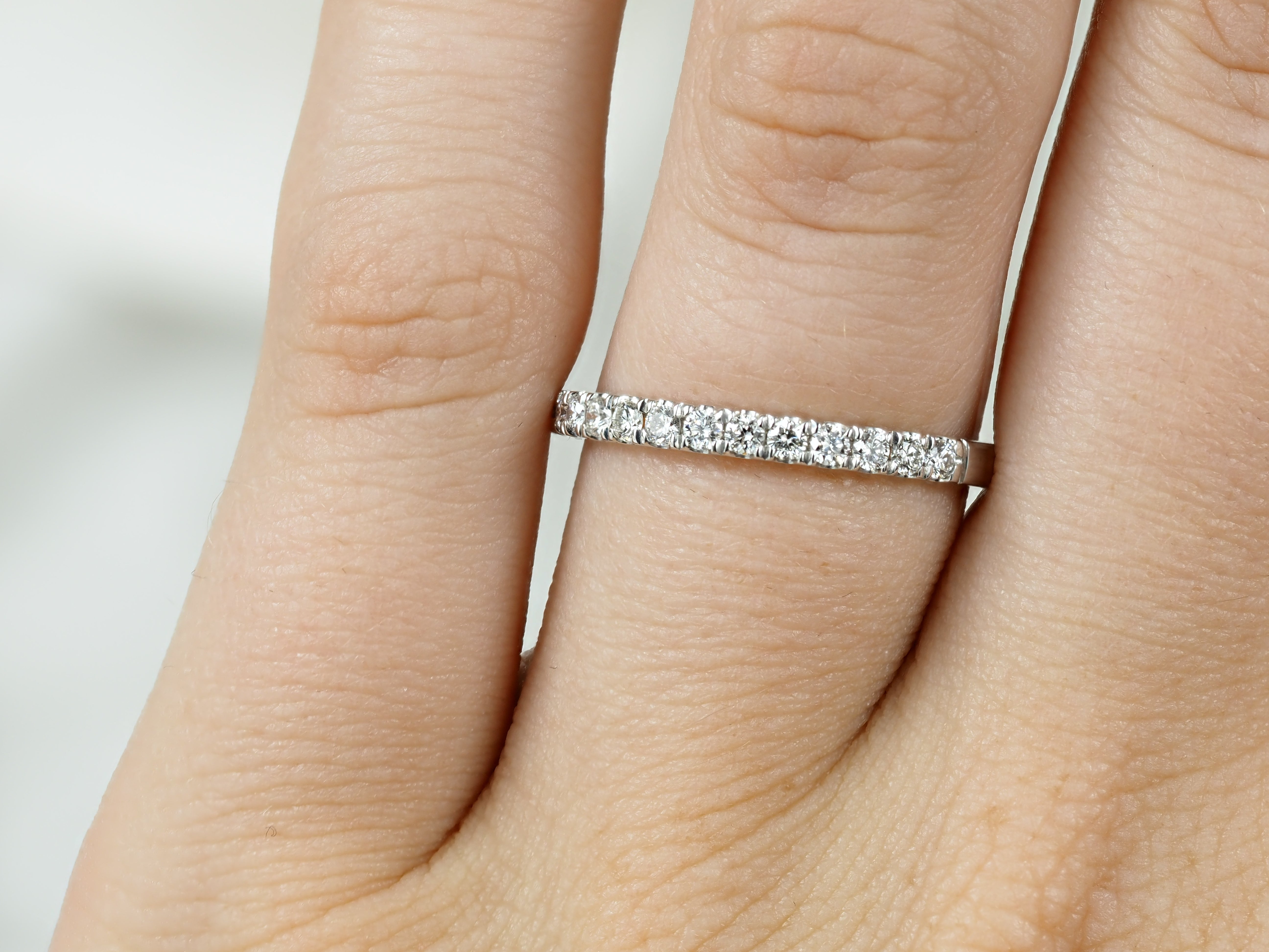 18ct White Gold Round Brilliant cut Diamond Ring, 0.33ct total