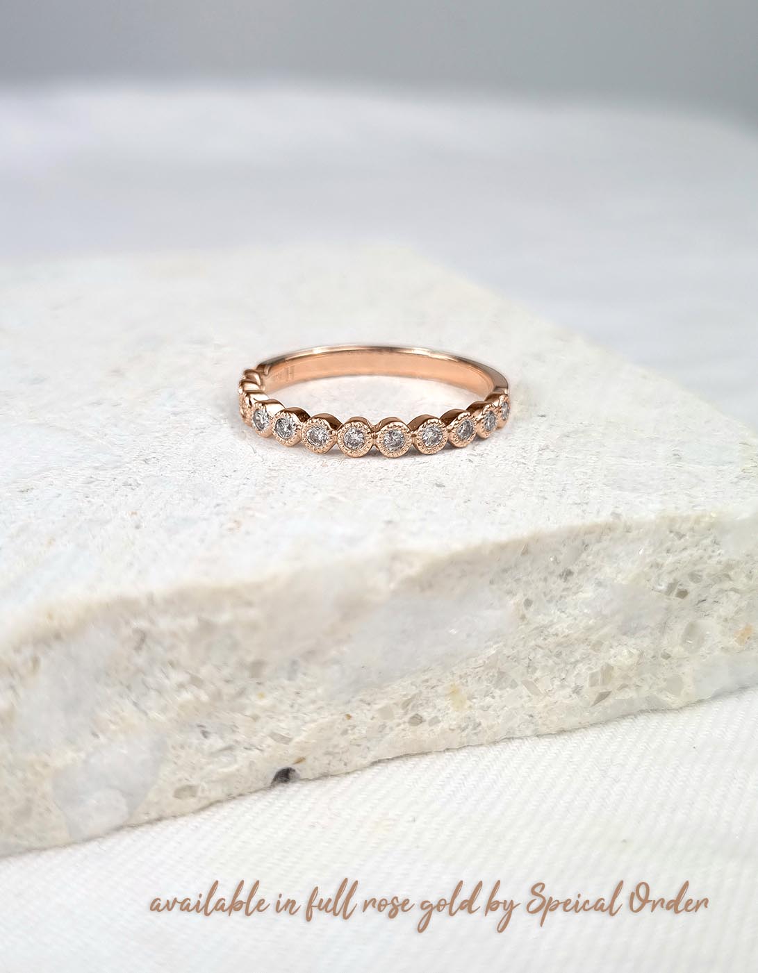 9ct Yellow and White gold Vintage style ring, equaling 0.22ct