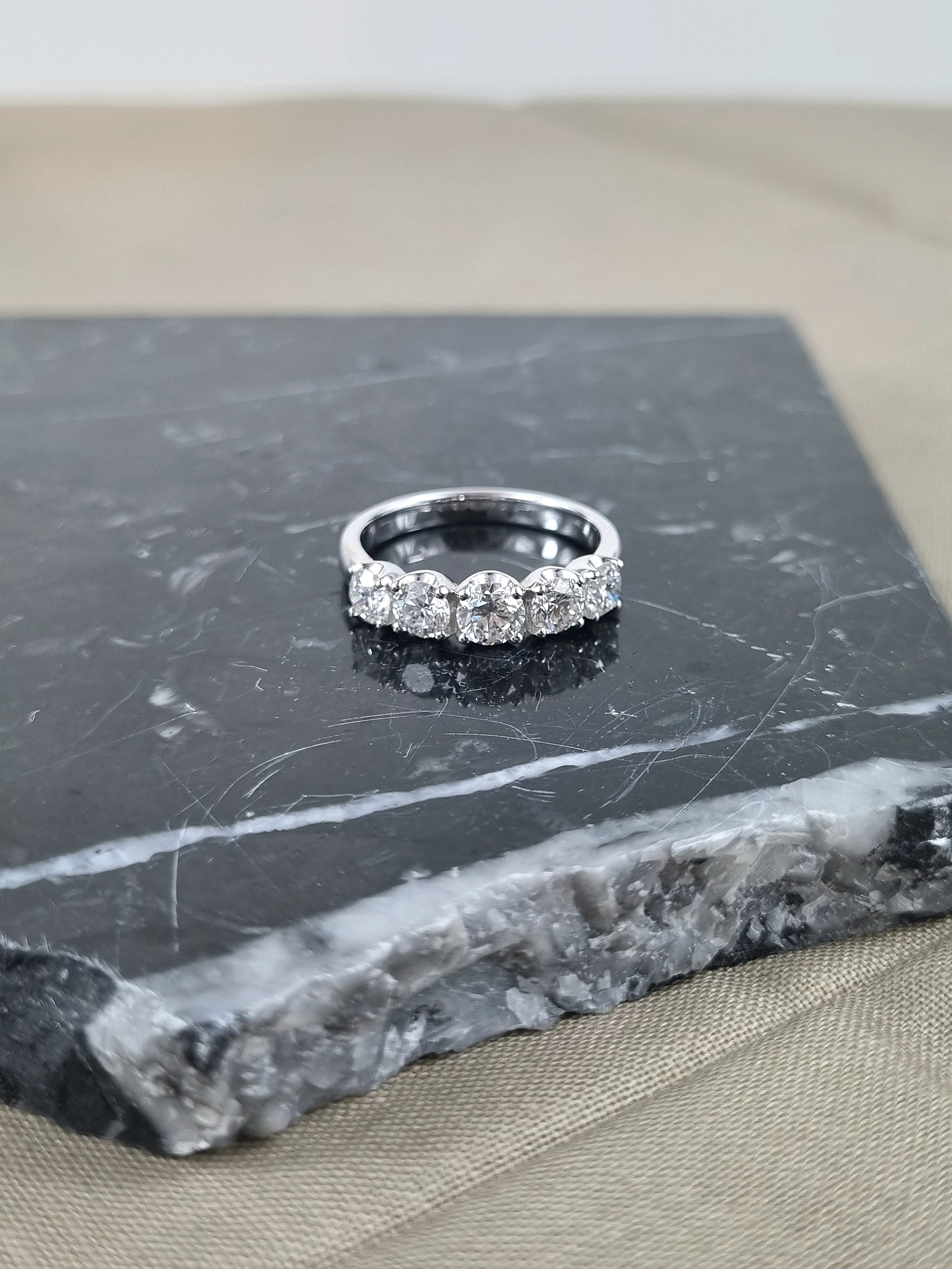 18ct White Gold Eternity Diamond ring, 1.50 carats total.