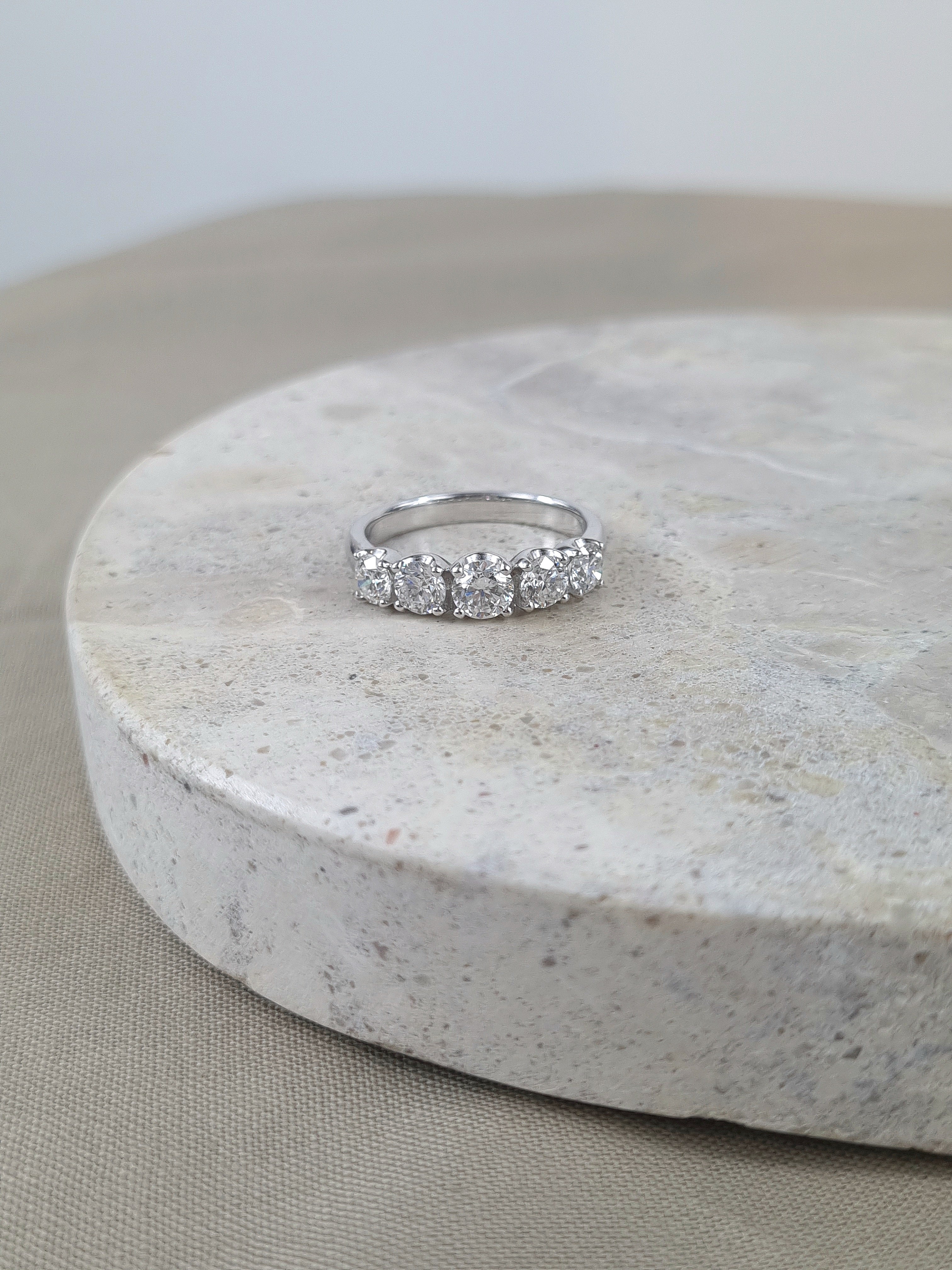 18ct White Gold Eternity Diamond ring, 1.50 carats total.