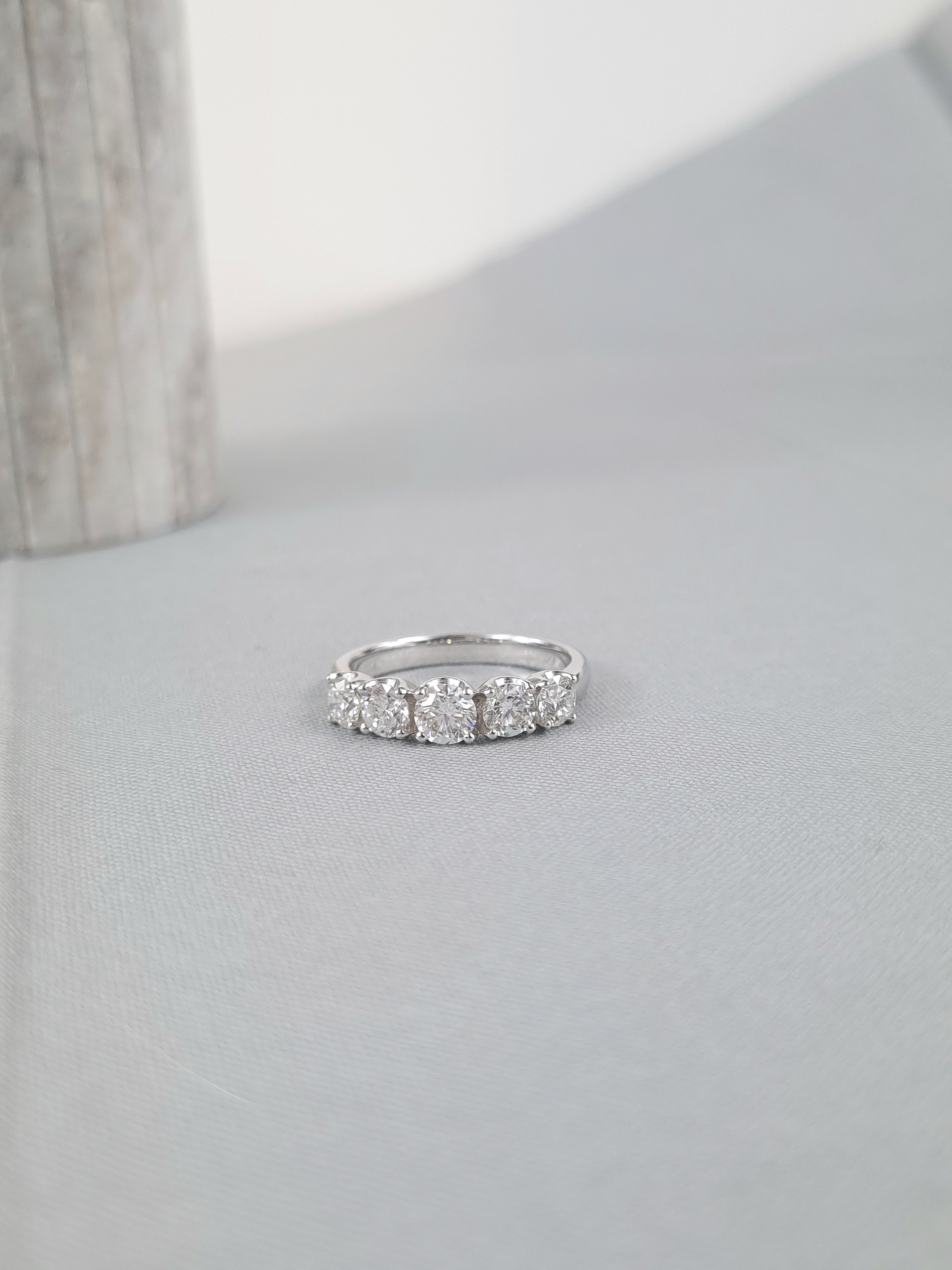 18ct White Gold Eternity Diamond ring, 1.50 carats total.