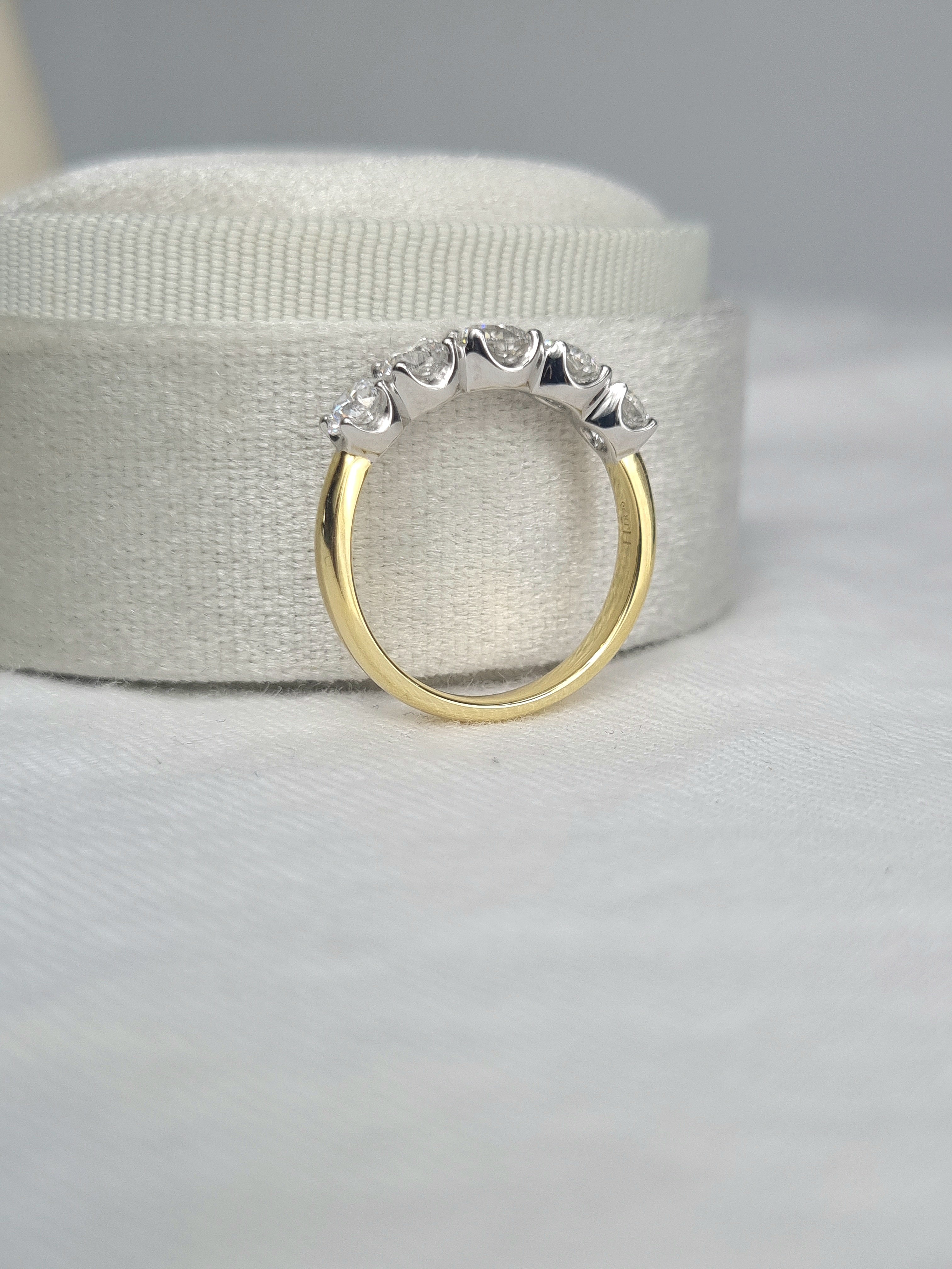 18ct White & Yellow Gold 1.5ct Diamond Ring
