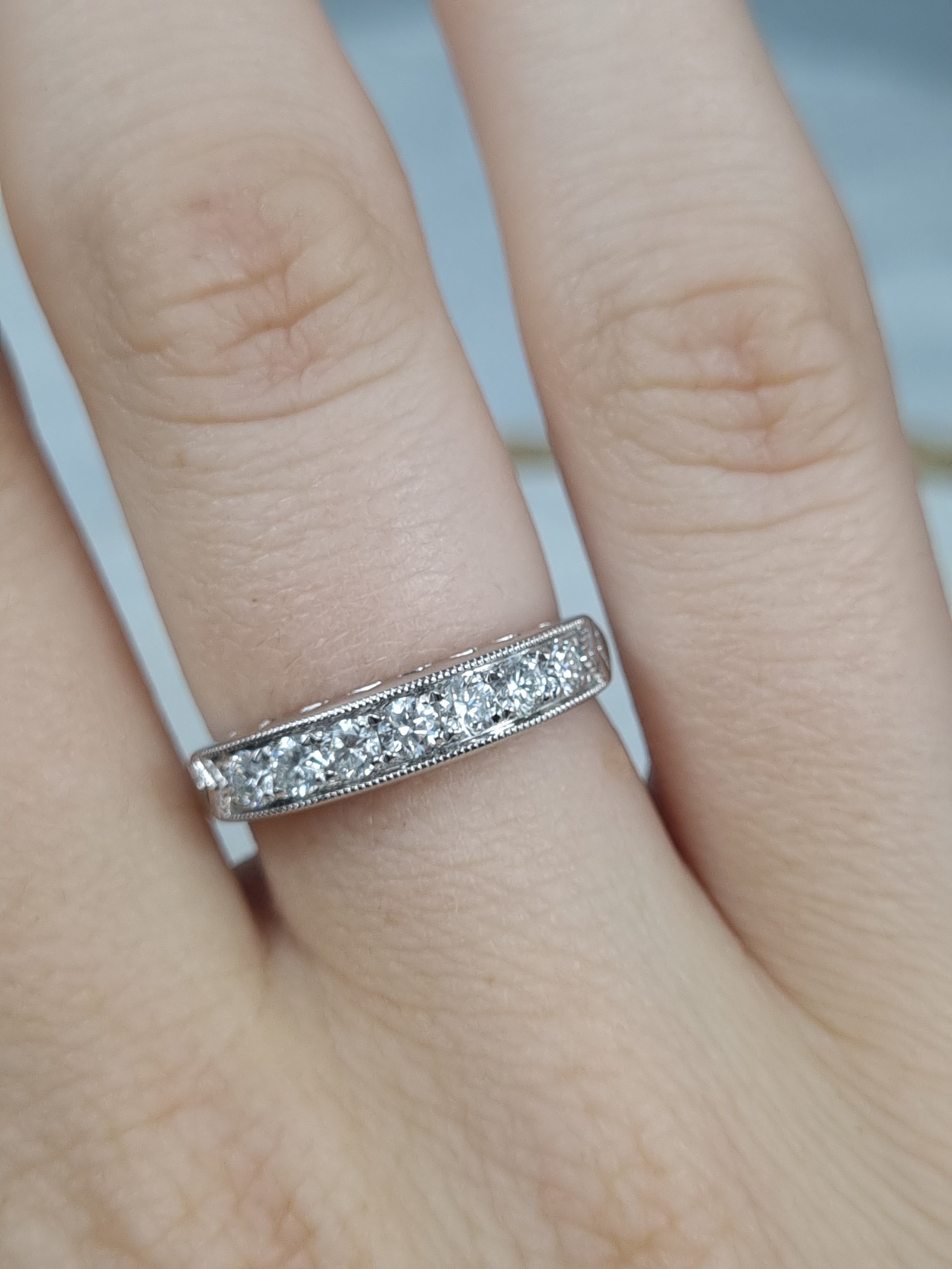 18ct White Gold Diamond Dress ring, 0.50ct total