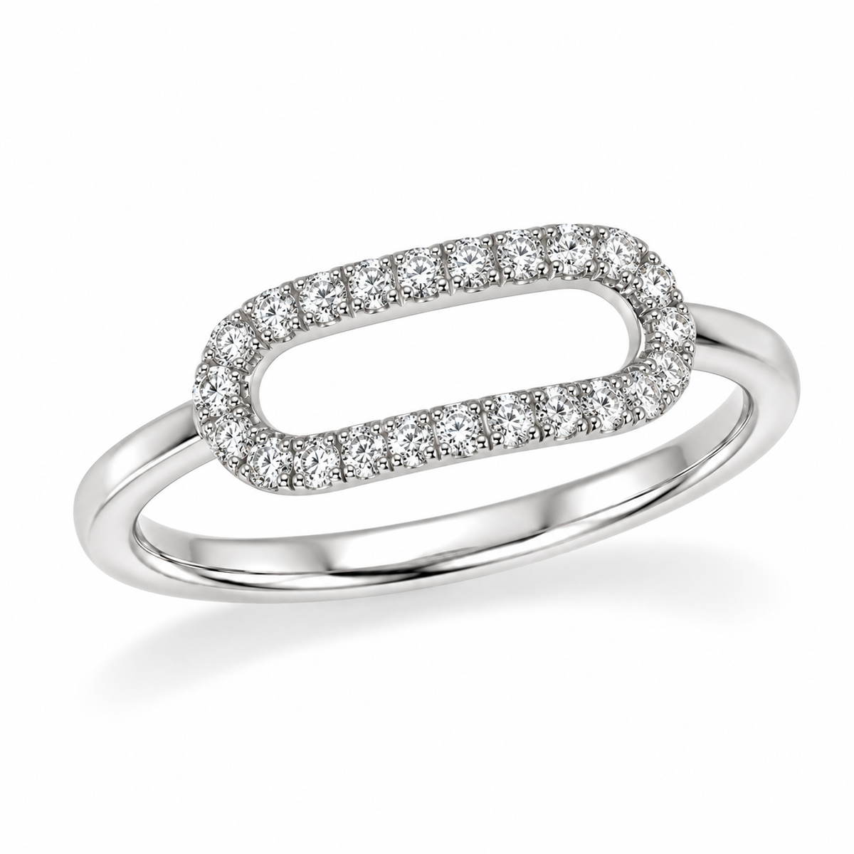 9ct White Gold Diamond Ring, 0.20ct Total