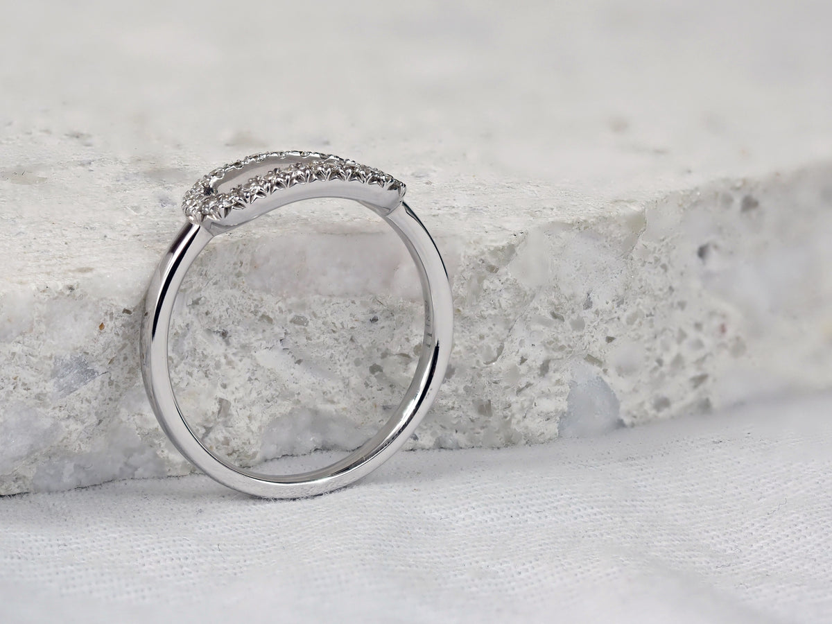 9ct White Gold Diamond Ring, 0.20ct Total