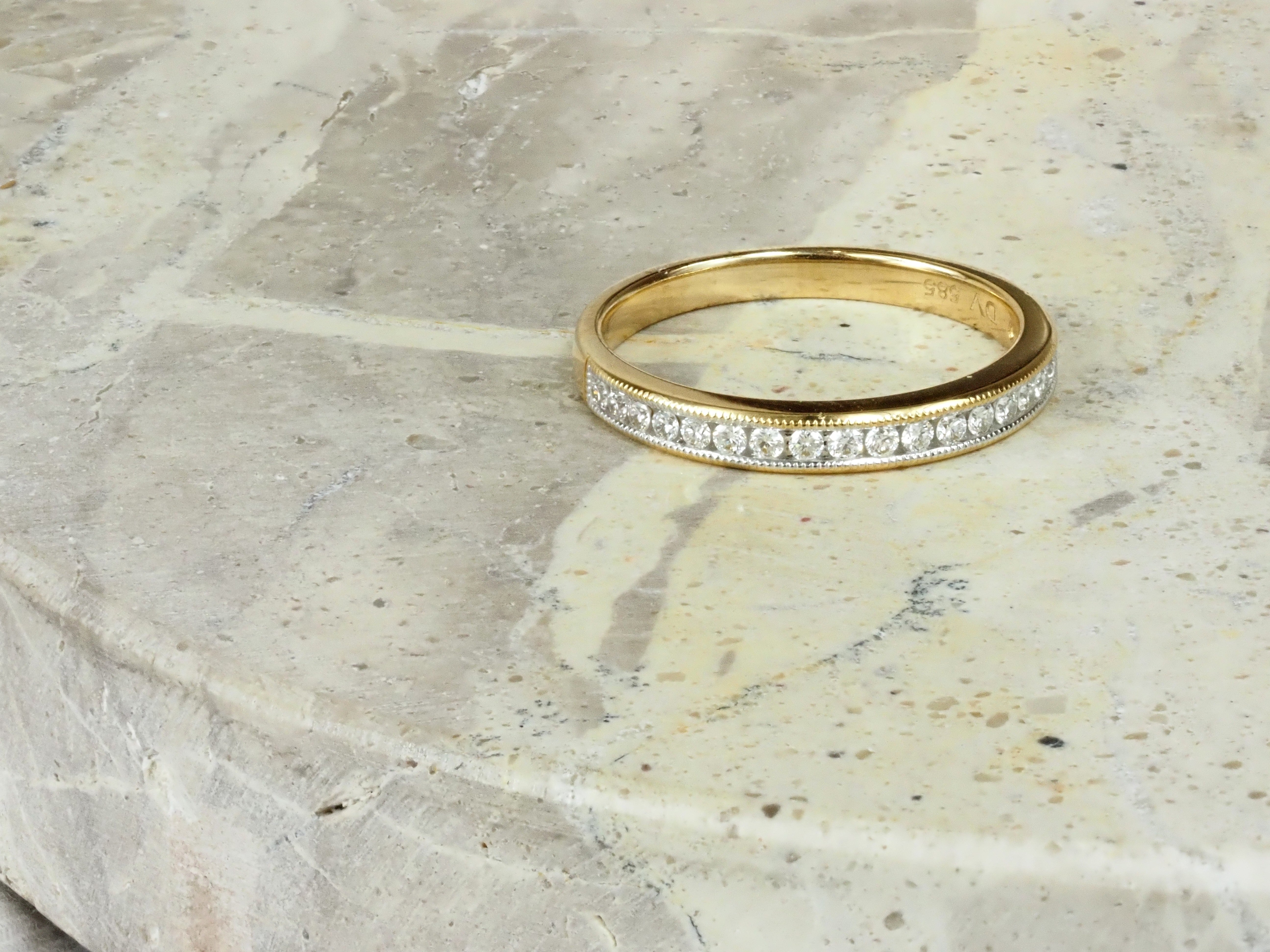 14ct Yellow Gold Lab-Grown Diamond Ring, 0.25ct