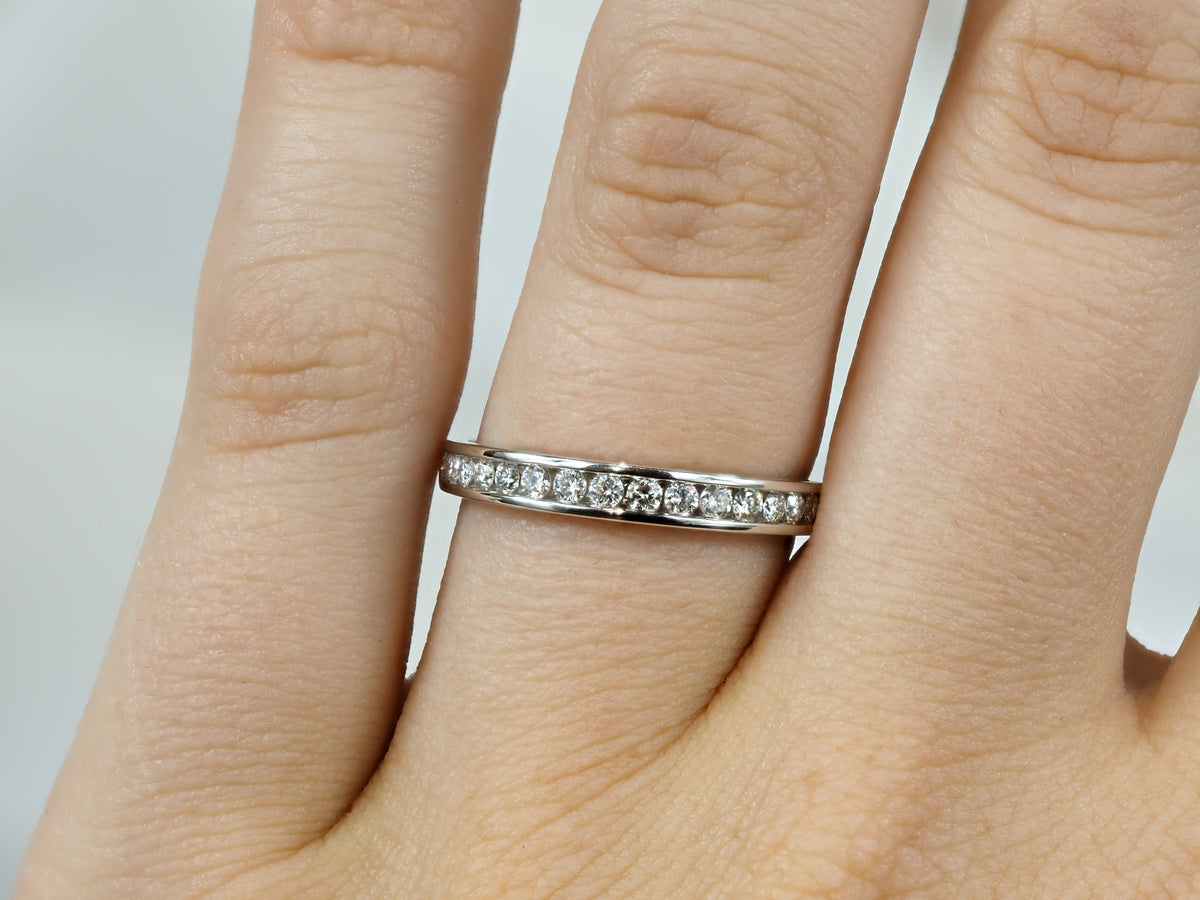 14ct White Gold Lab-Grown Diamond Ring, 0.36ct Total