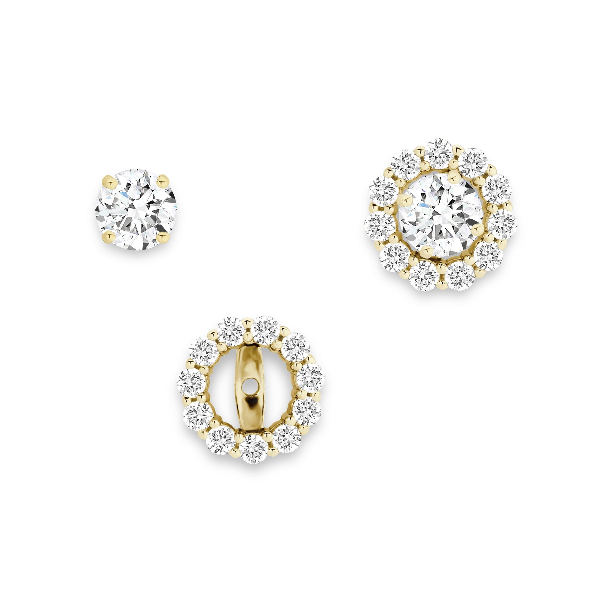 Catalina 2-in-1 Earring-Gold-OS