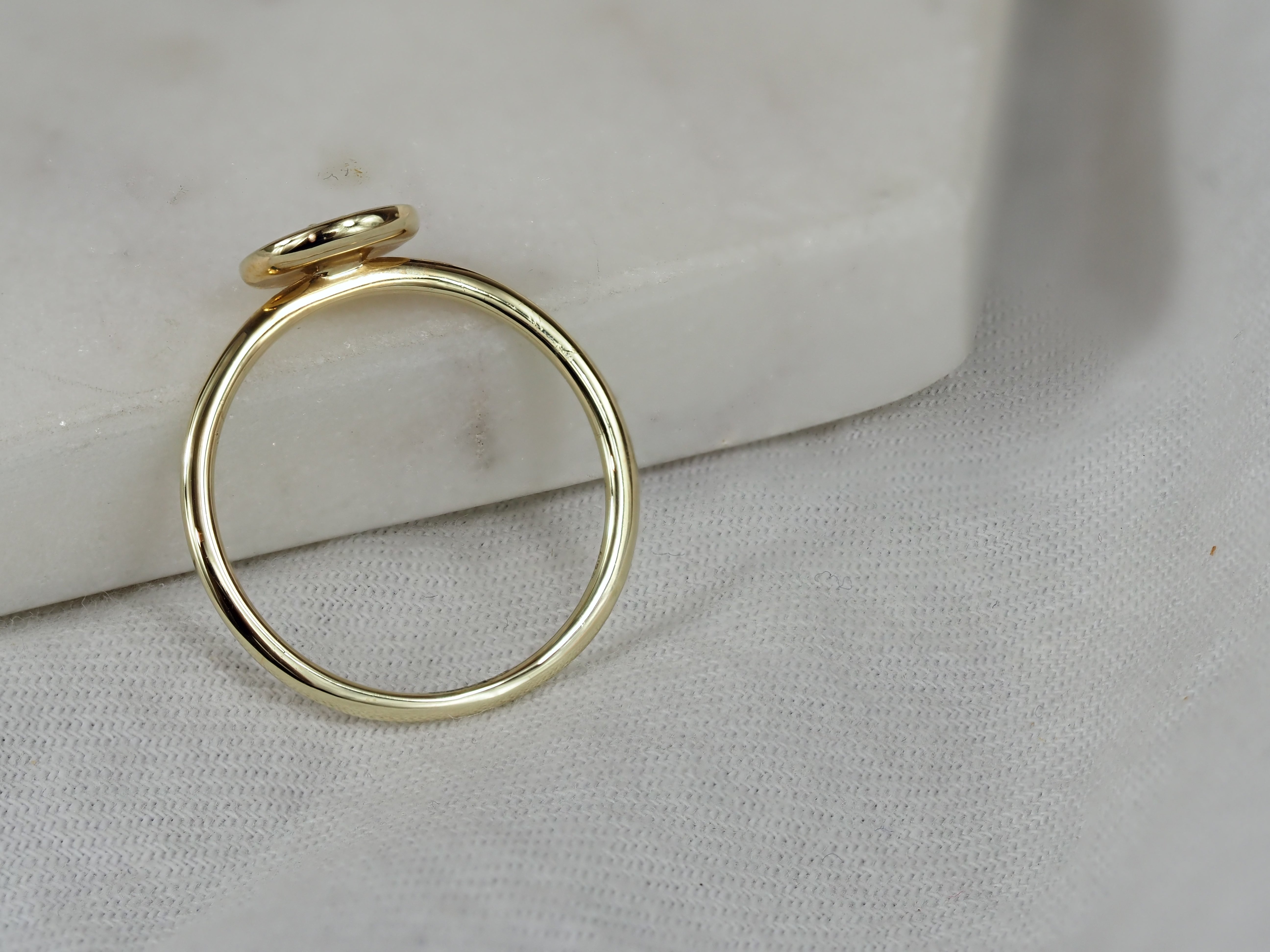 9ct Yellow Gold Diamond Ring