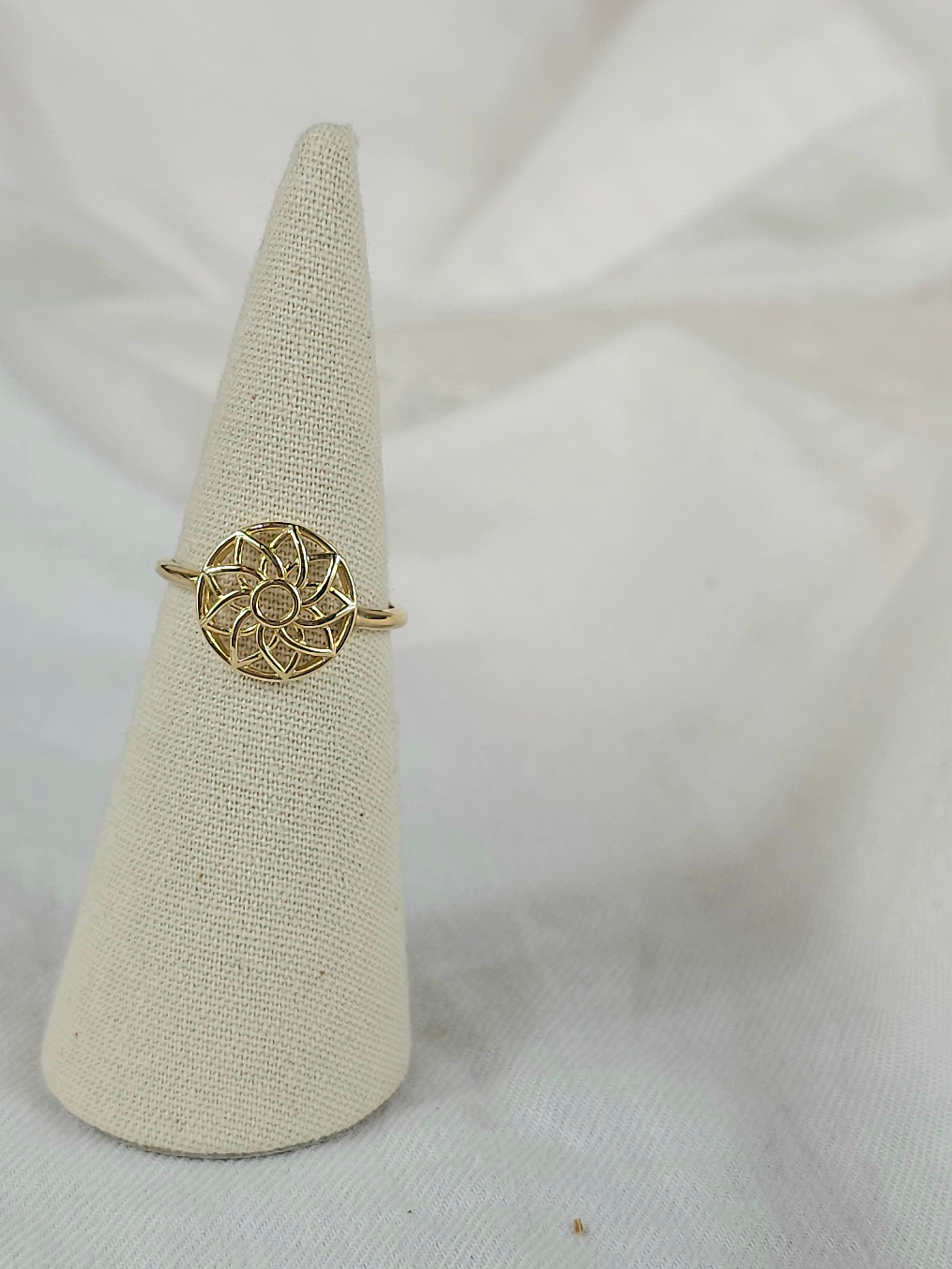 9ct Yellow Gold Soleil Ring