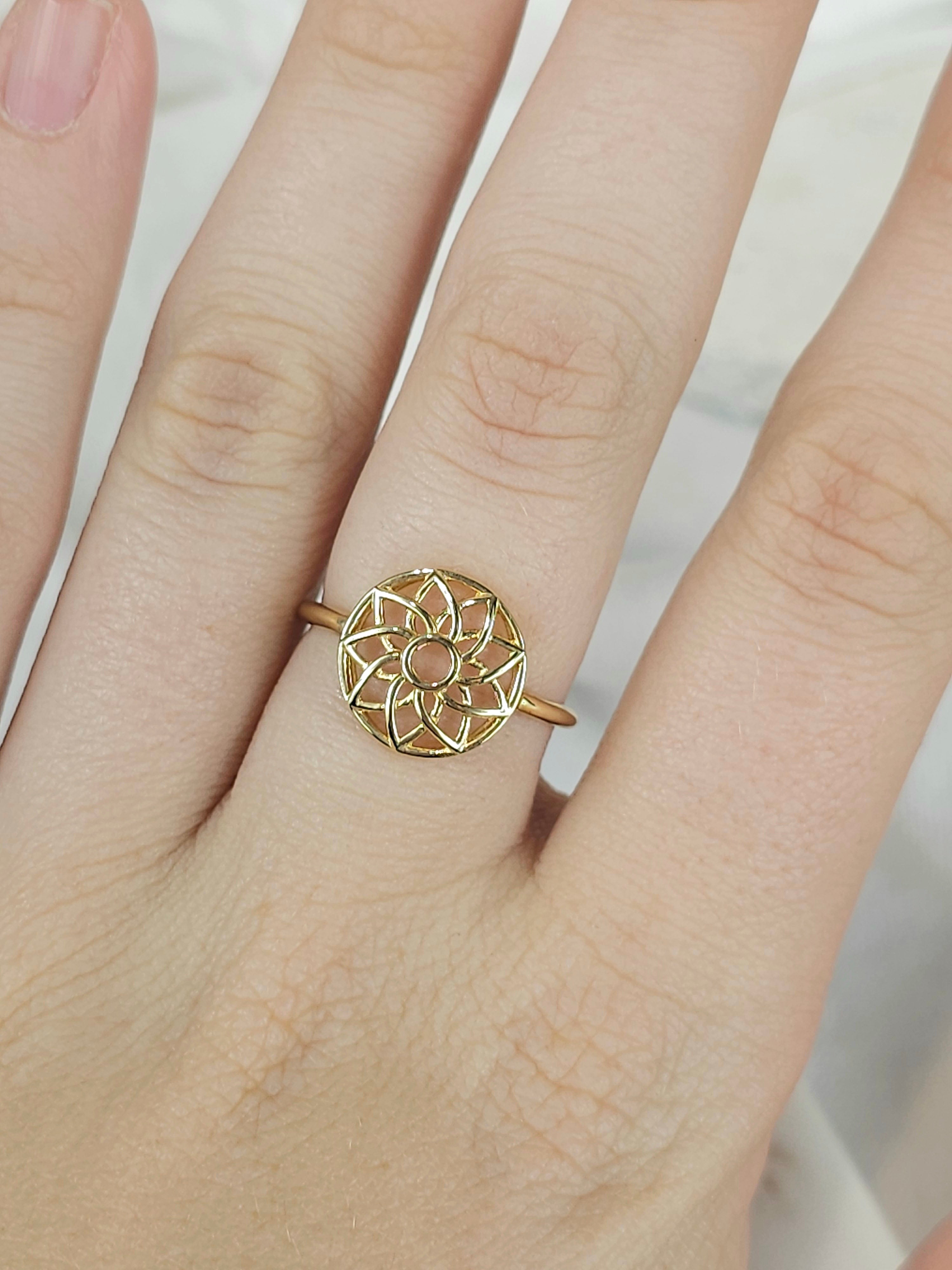 9ct Yellow Gold Soleil Ring